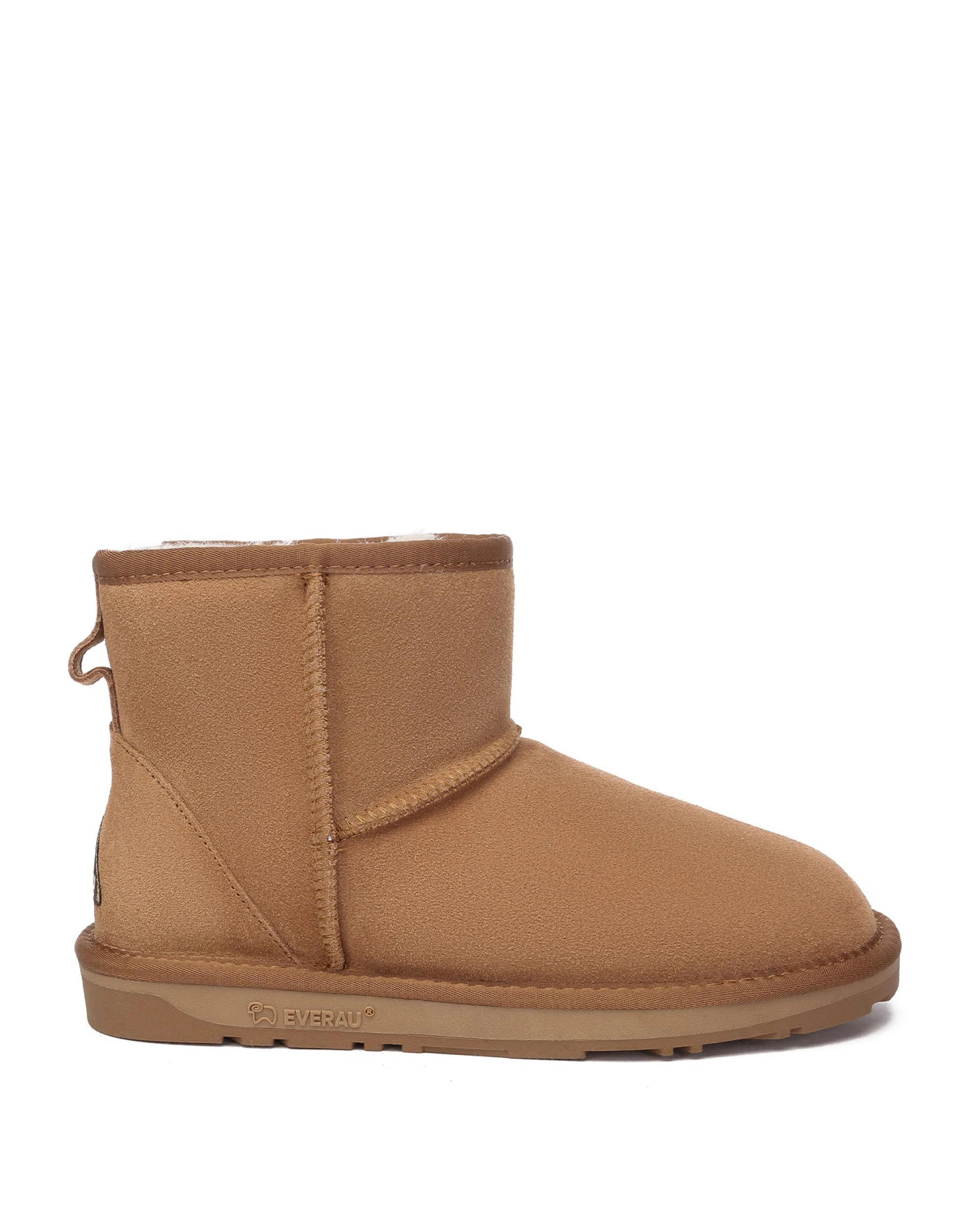 1 Everau Unisex Mini Classic Suede Boots CHESTNUT, 1 of 5