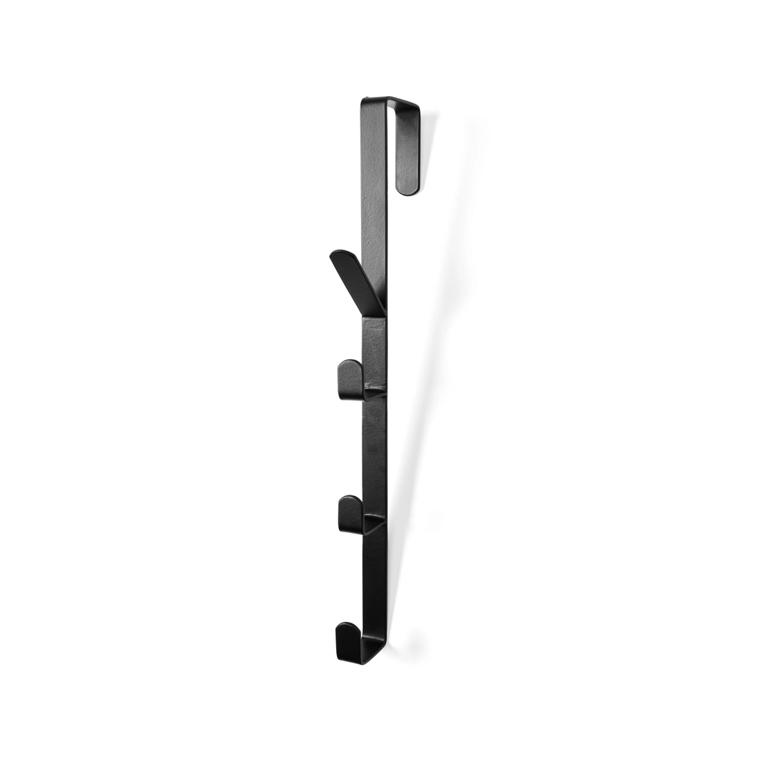 2 Over the Door Vertical Hook - Black, 2 of 5