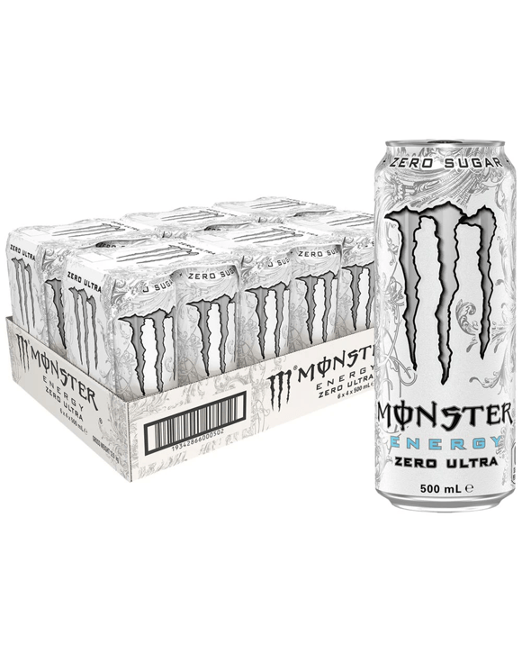 Monster Zero Ultra White 500mL 24 Pack