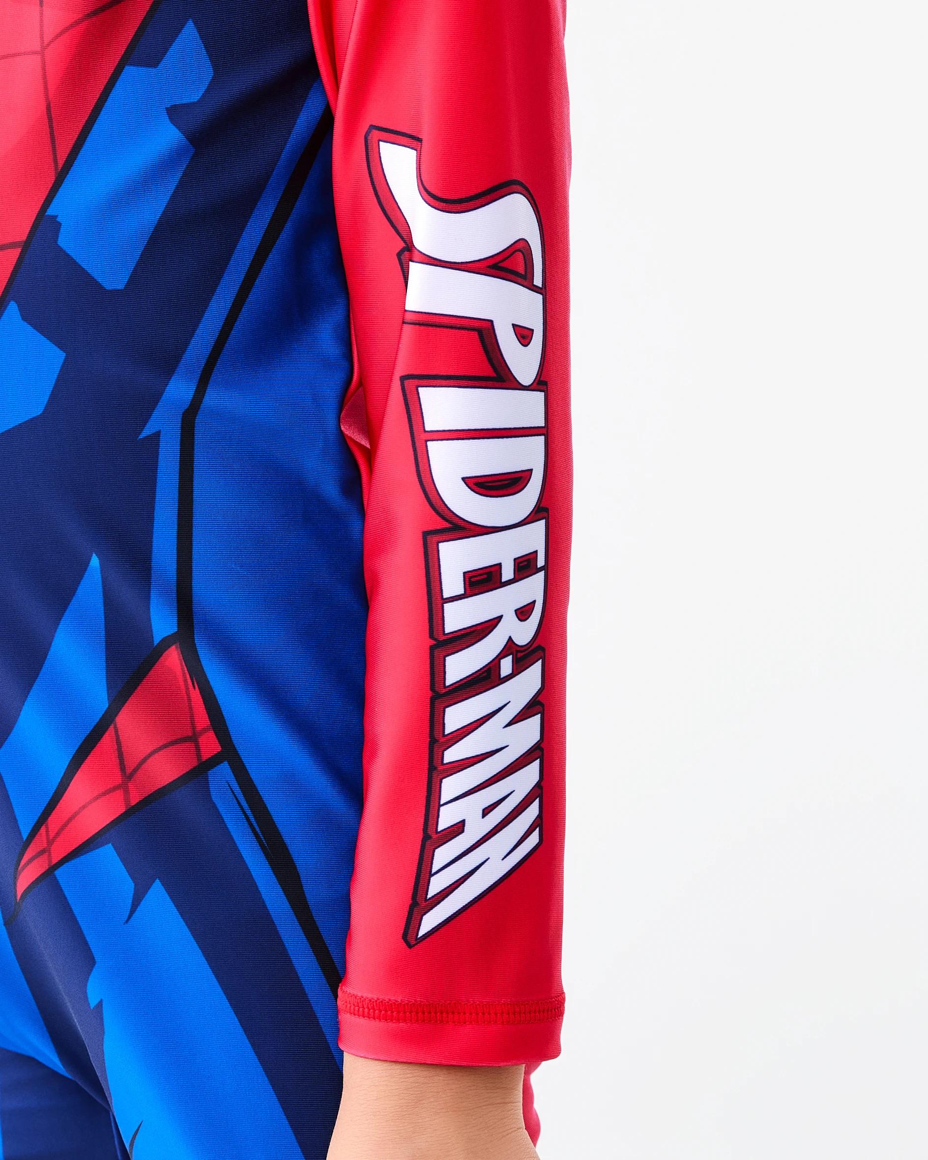 7 Spider-Man License Long Sleeve Swimsuit Spiderman, 7 of 9