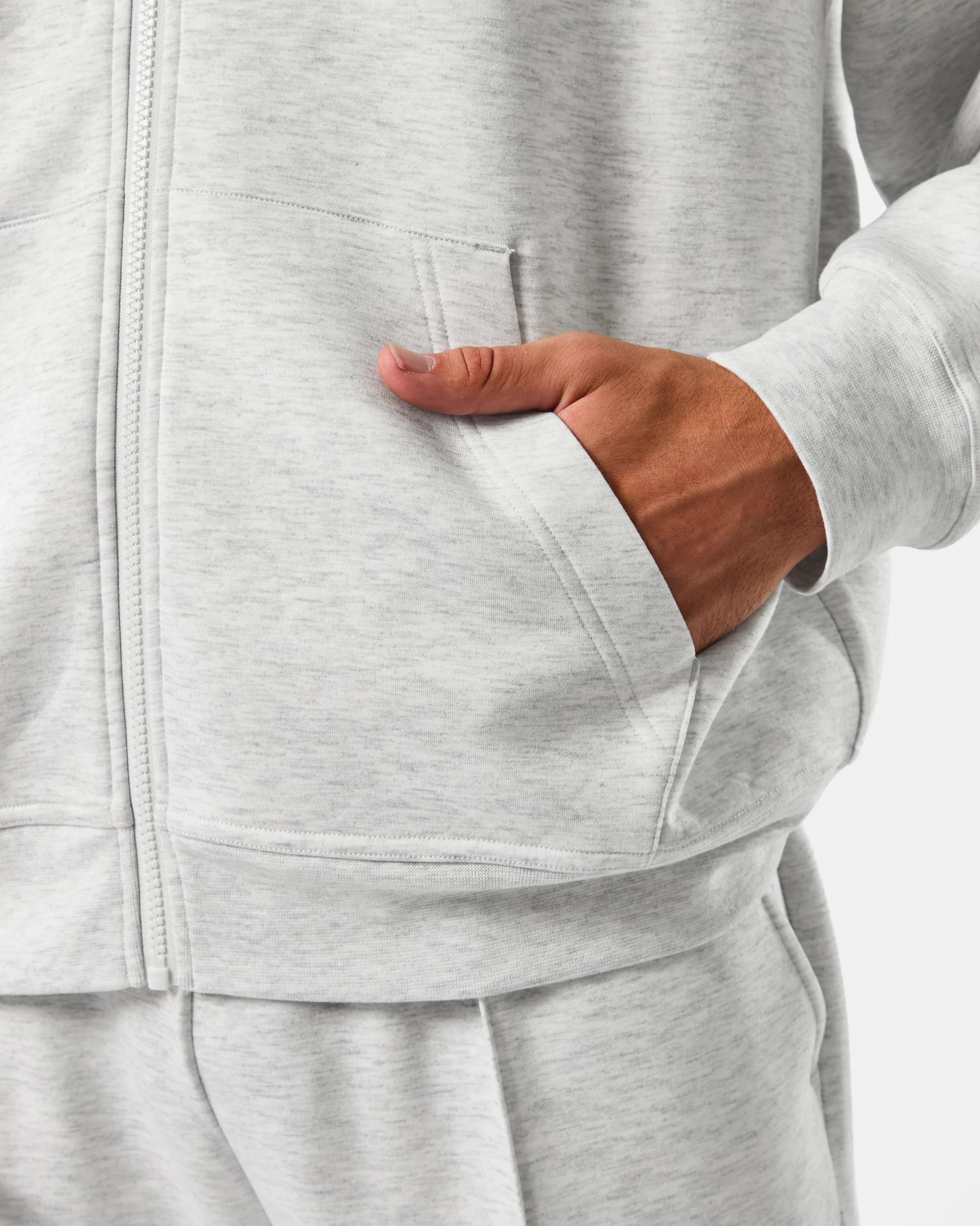 6 Oversized Scuba Zip Through Sweatshirt Ice Marle, 6 of 8