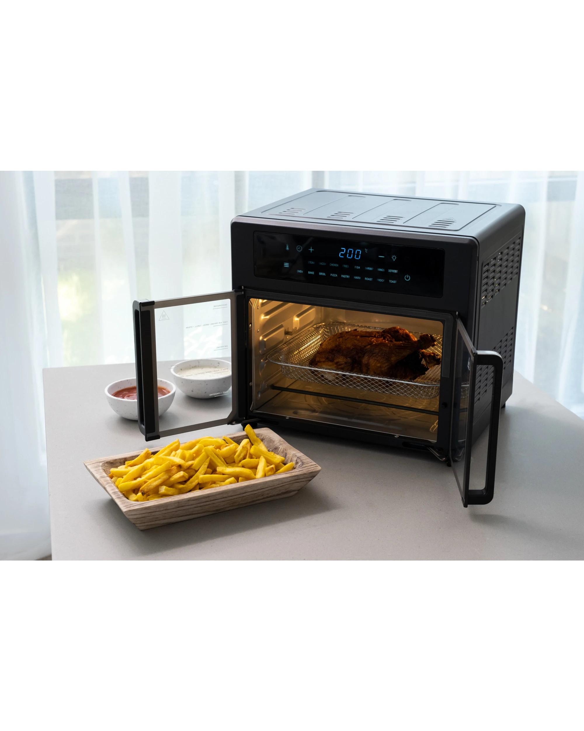 6 Healthy Choice 25L Air Fryer Convection Oven with 360 Cooking & French Doors, 6 of 6
