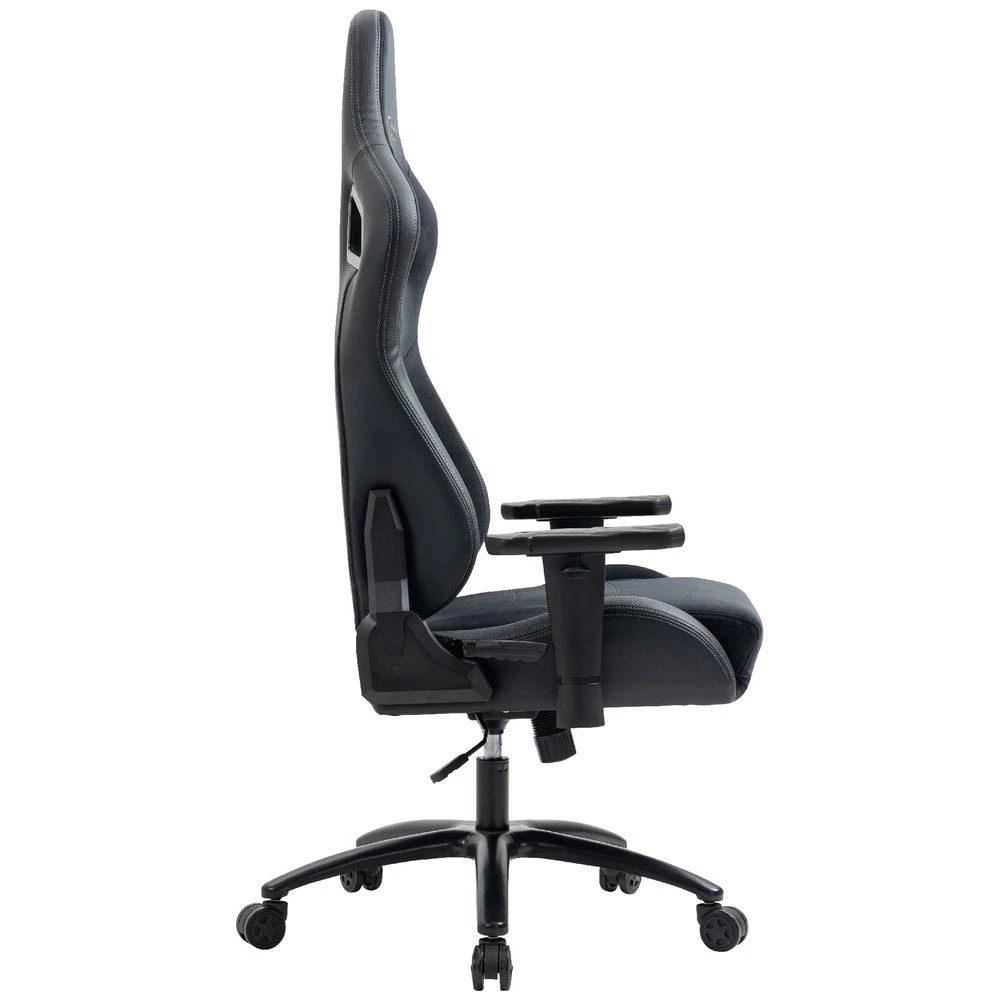 2 Typhoon Viper XL Gaming Chair Fabric Black Ergonomic Chairs and Desk Chairs, 2 of 10