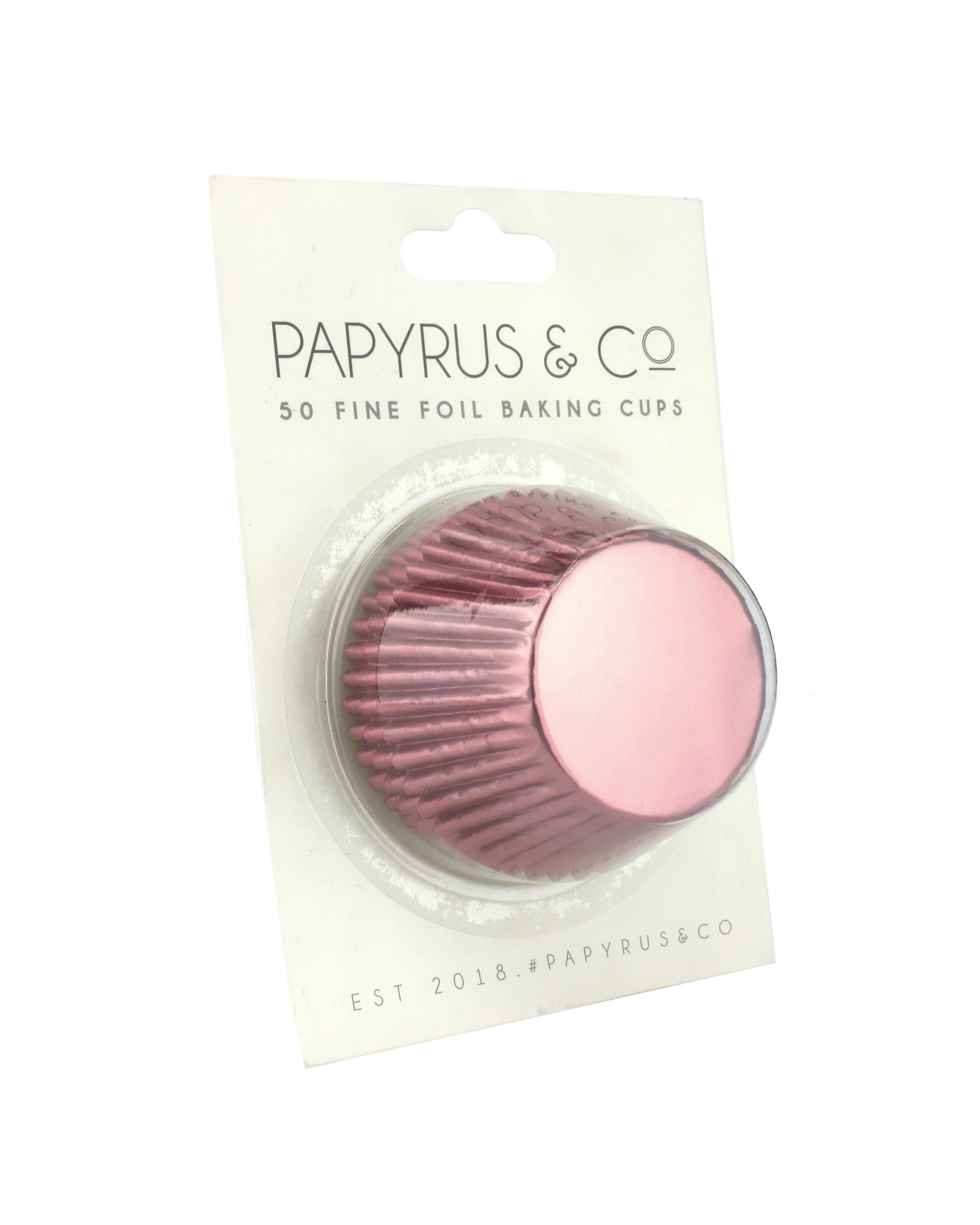 1 Bake Group Papyrus & Co Light Foil Baking Cups 50mm Pack of 50 - Pink, 1 of 1