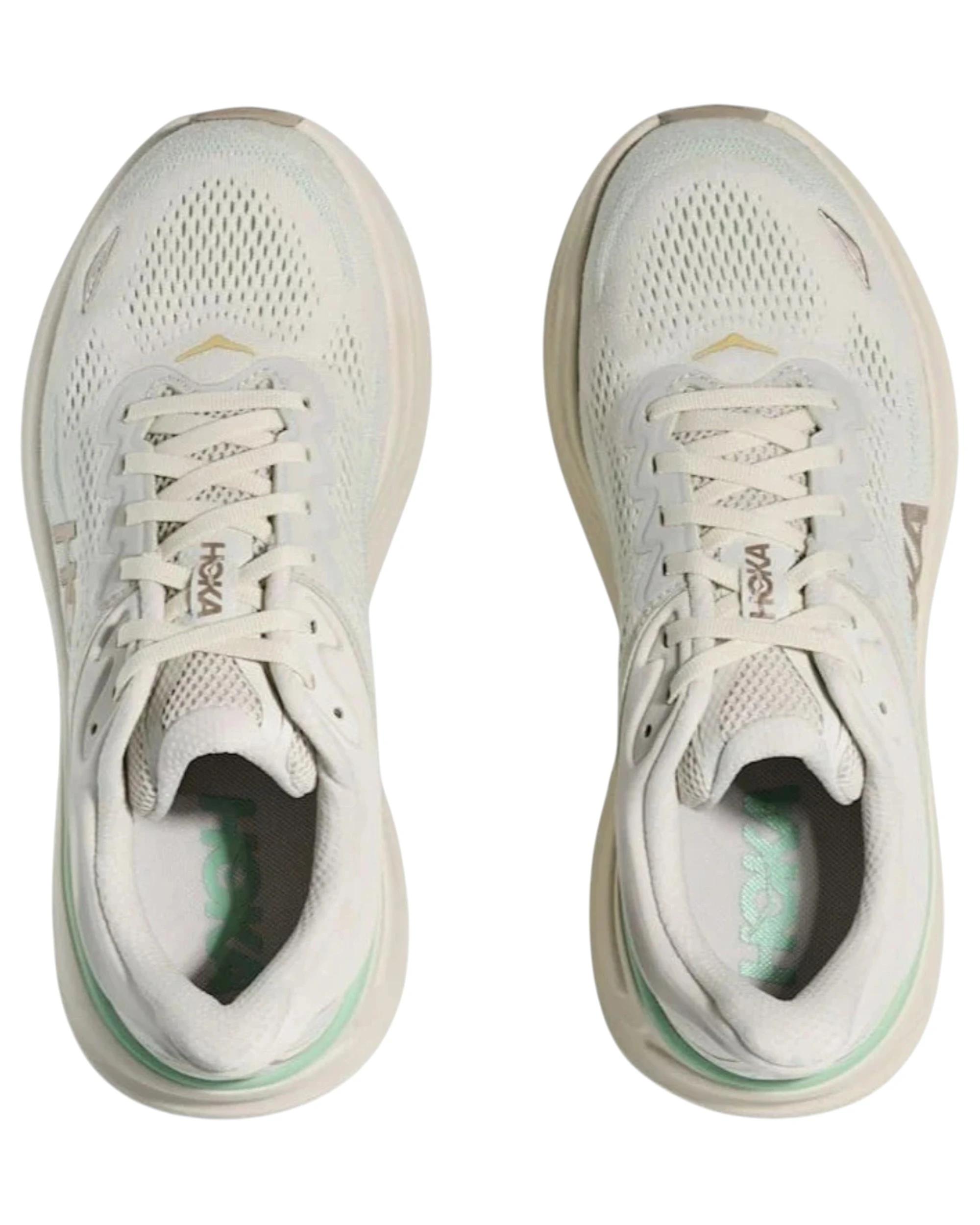 6 Hoka Womens Bondi 9 Athletic Running Shoes TRUFFLE SALT, 6 of 8