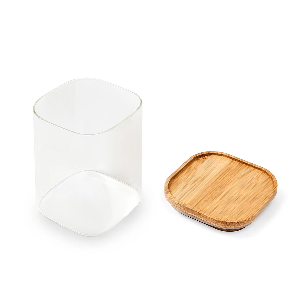 4 800ml Glass Container with Bamboo Lid, 4 of 6