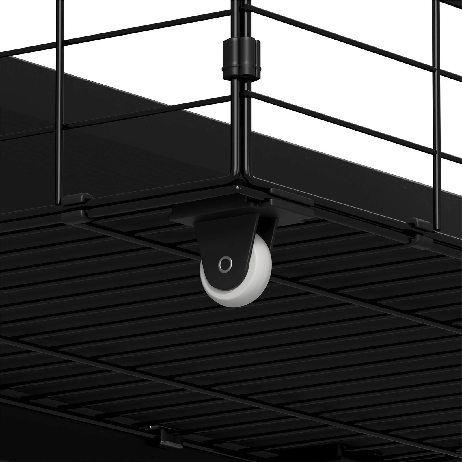 9 Oikiture 4x Trundle Drawers for Bed Frame Base Storage with Wheels - Black, 9 of 9