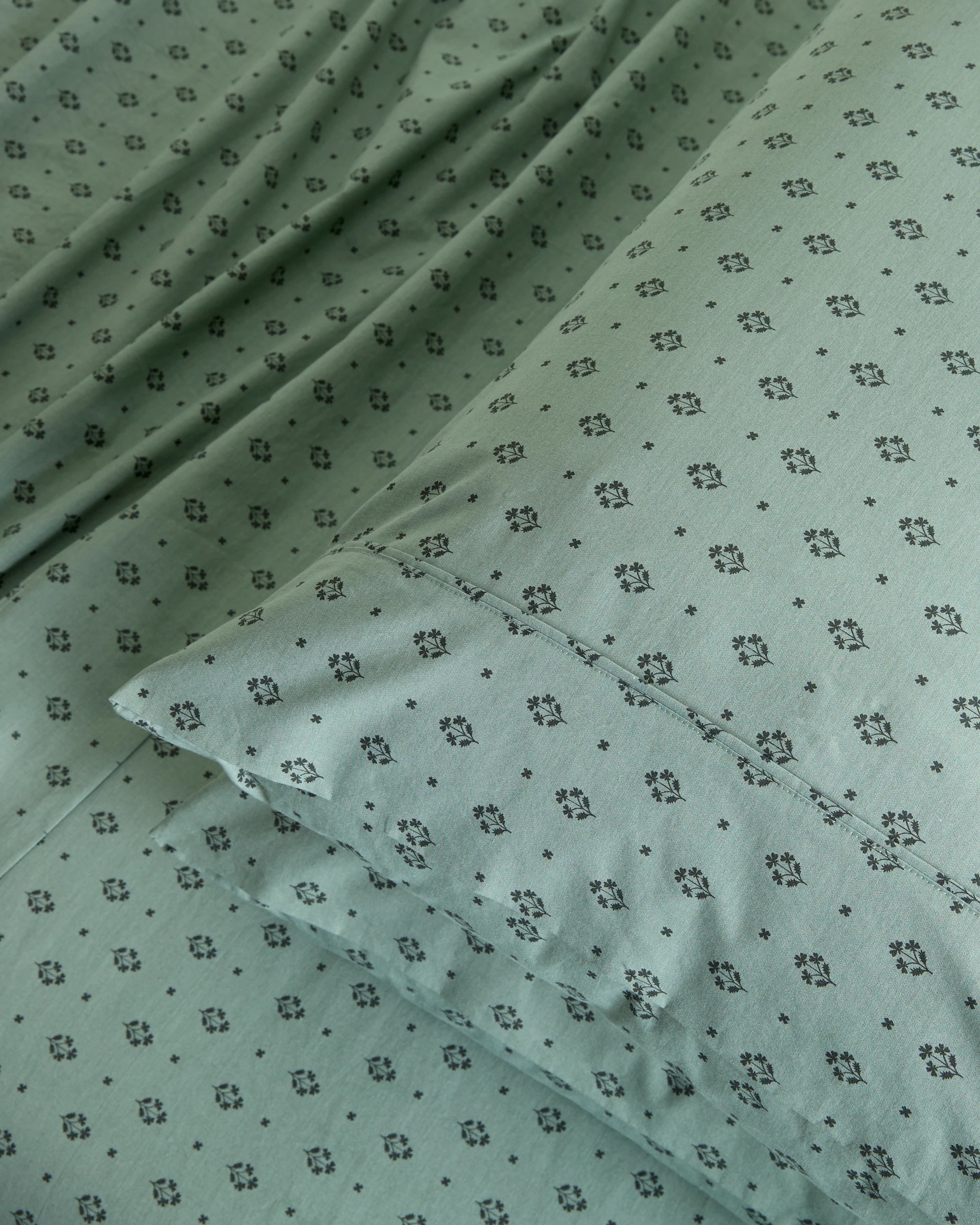 2 Target Amelia Australian Cotton Printed Sheet Set - King Bed - Green, 2 of 3