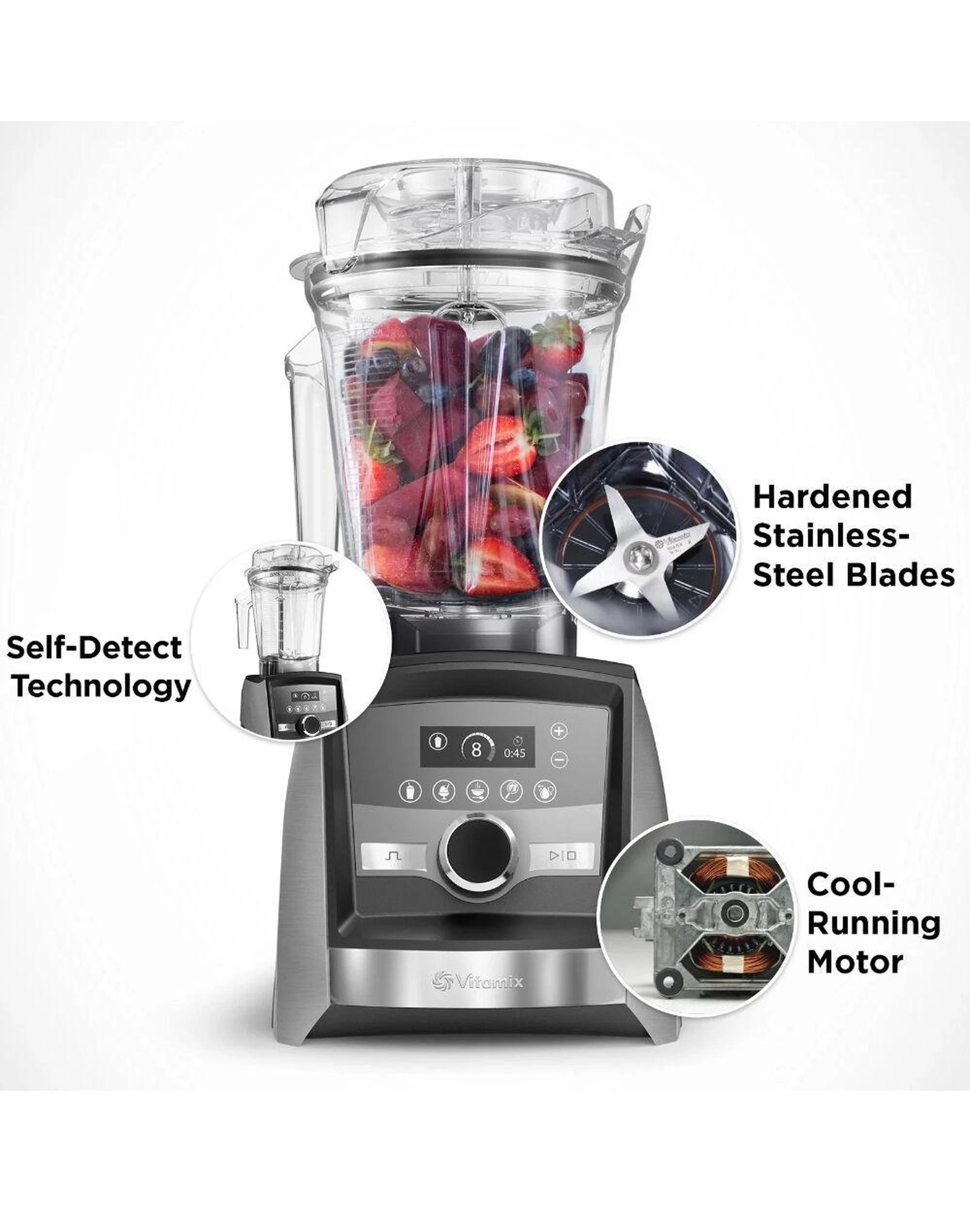 4 Vitamix A3500i Ascent Series Smart Blender Black Stainless Metal Finish, 4 of 4