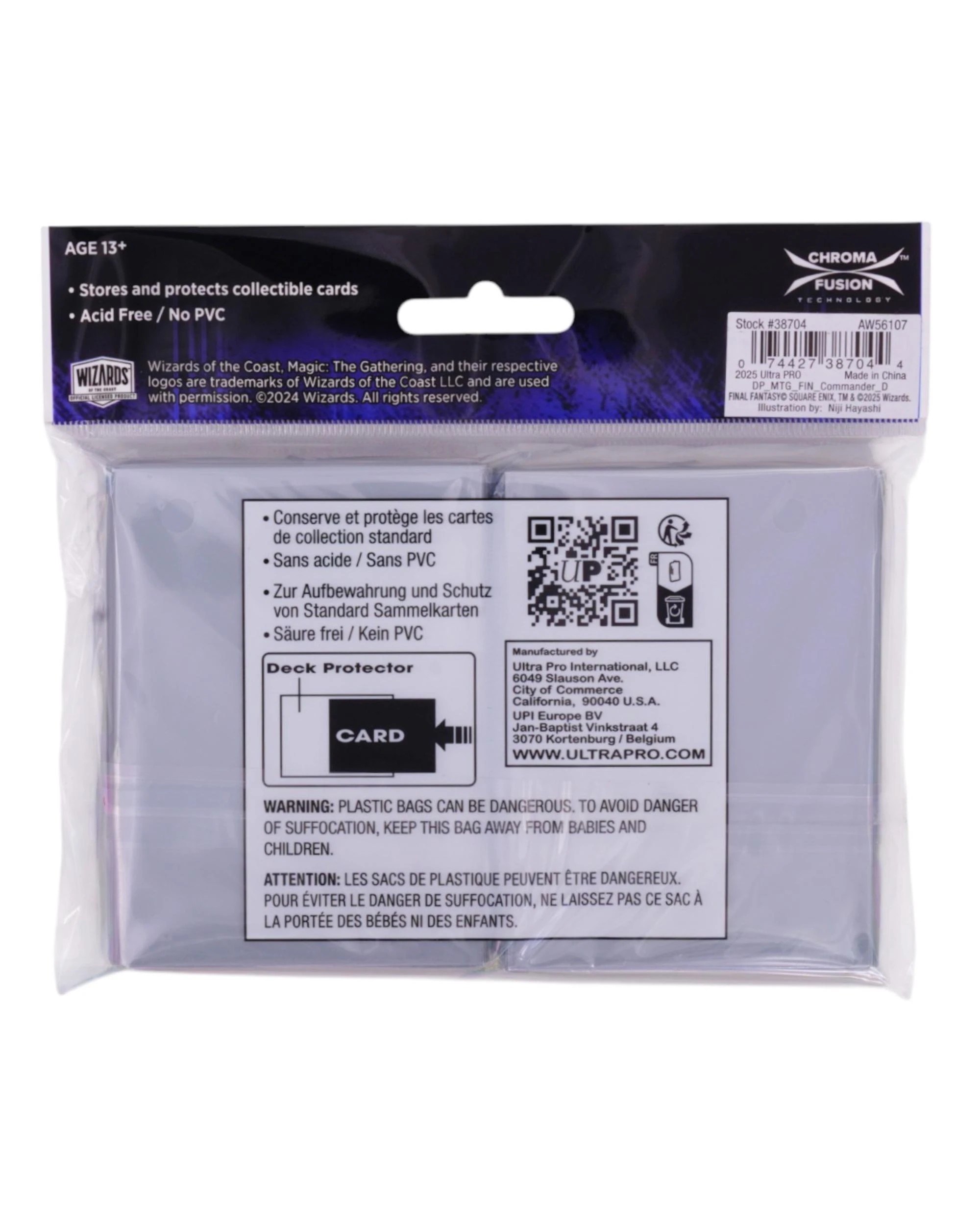 3 Ultra Pro Magic the Gathering Final Fantasy Tidus Yunas Guardian Deck Protector Sleeves - 100 Pack - Multi, 3 of 3