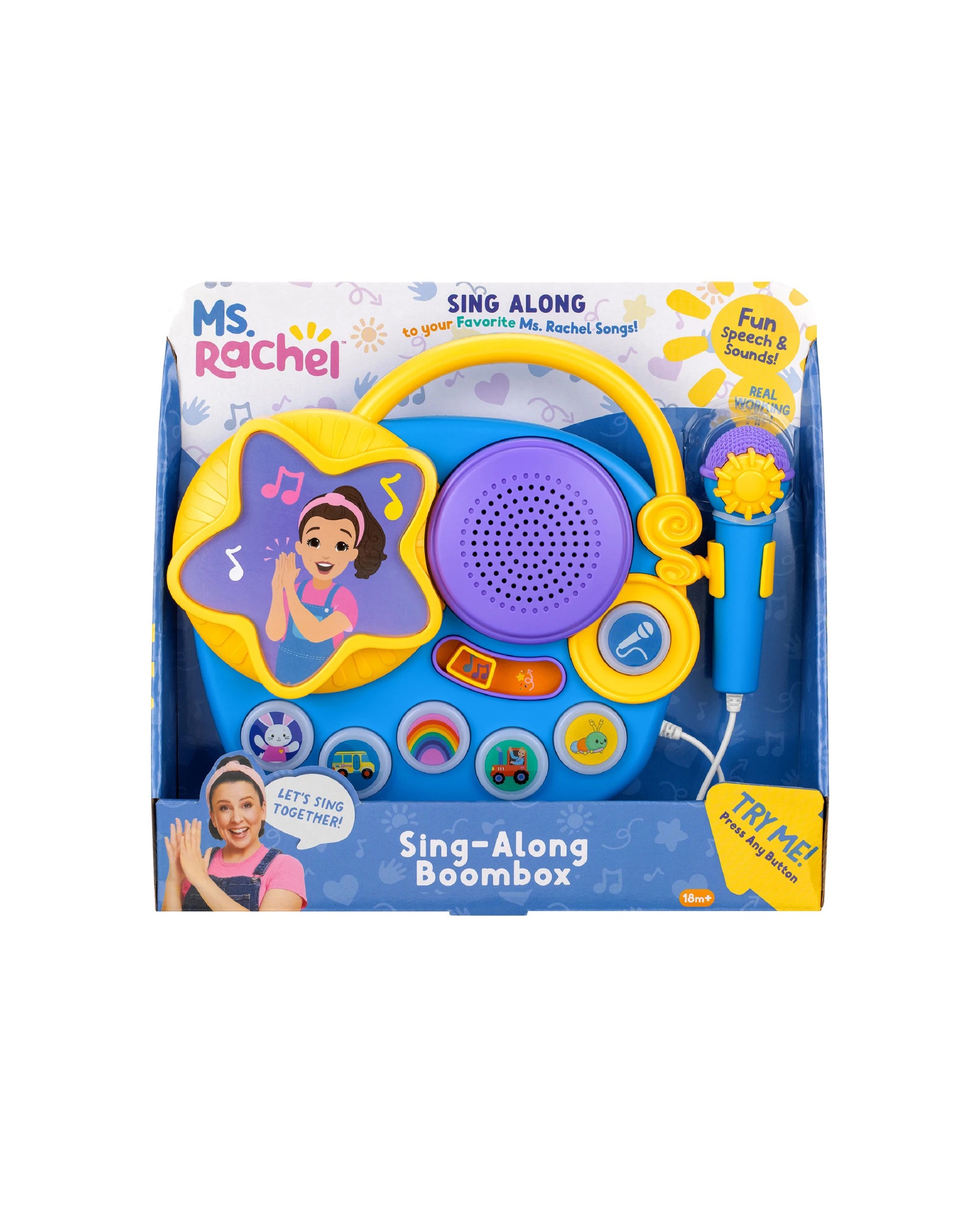 1 Ms Rachel - Sing-Along Boombox, Activity Toy, 3 years+, 1 of 7