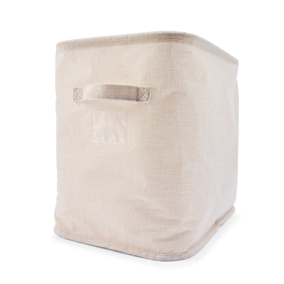 3 Linen Look Tall Narrow Organiser - Beige, 3 of 9