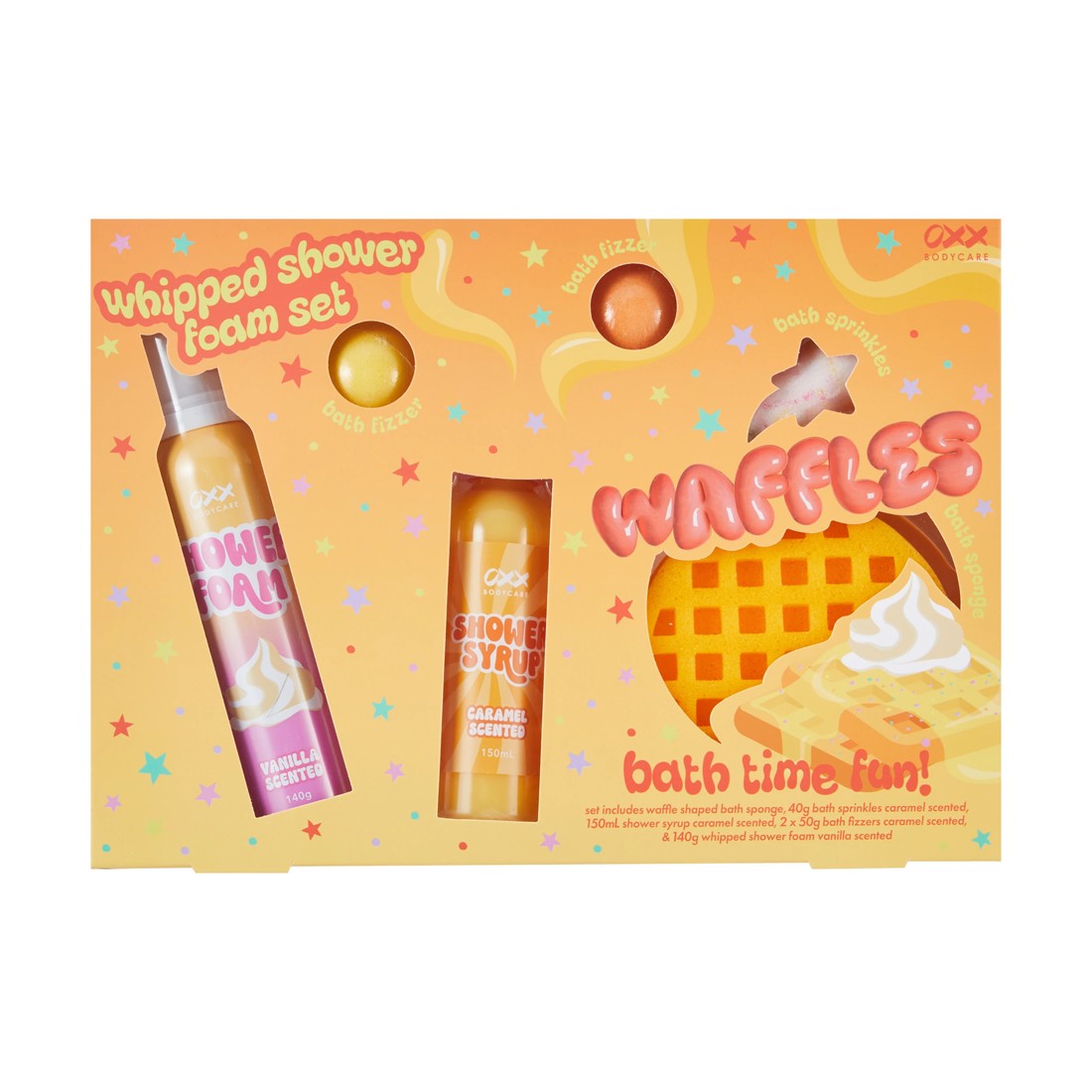 1 OXX Bodycare Waffles Whipped Shower Foam Set - Caramel and Vanilla Scented, 1 of 9