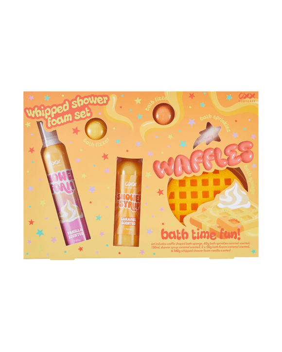 OXX Bodycare Waffles Whipped Shower Foam Set - Caramel and Vanilla Scented