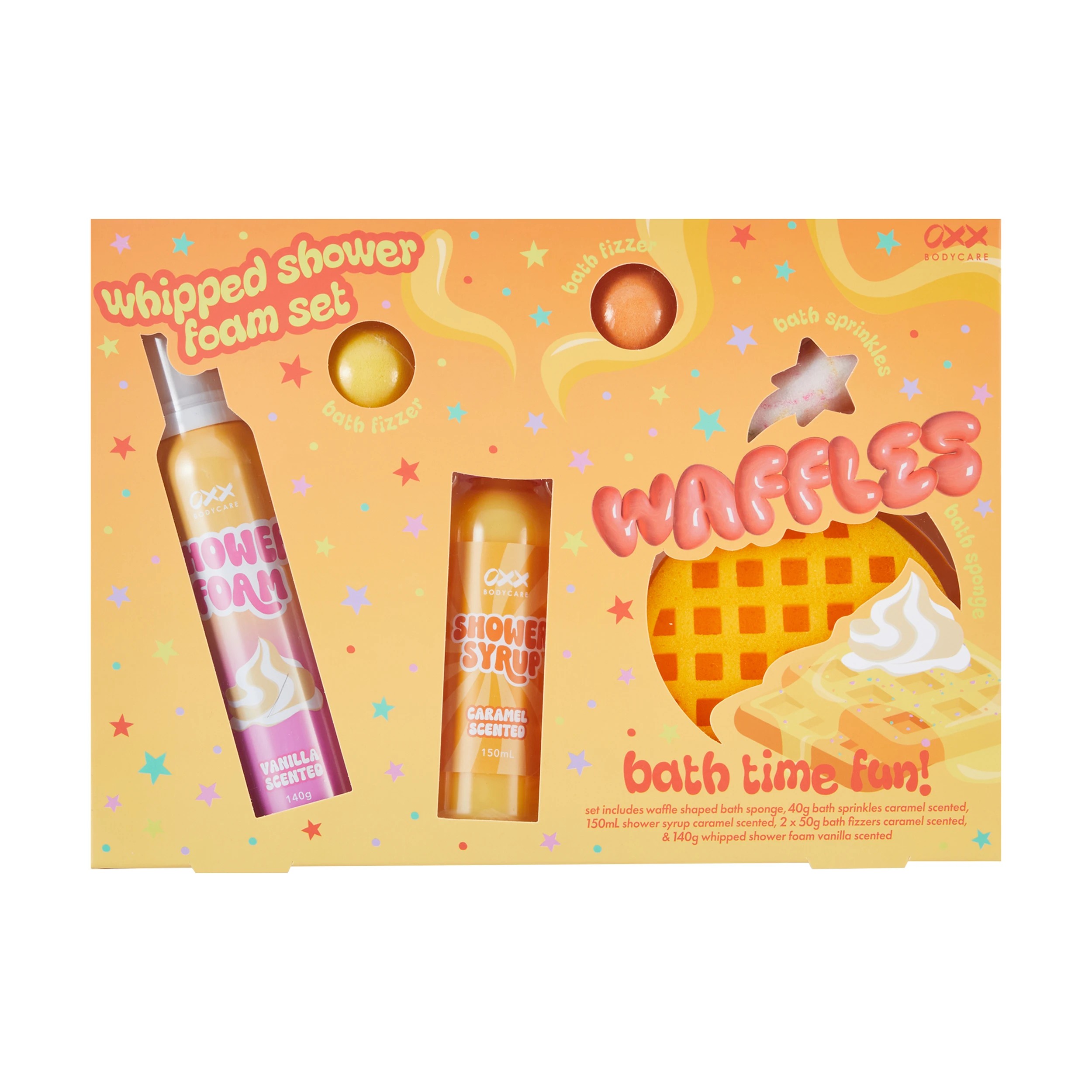 1 OXX Bodycare Waffles Whipped Shower Foam Set - Caramel and Vanilla Scented, 1 of 9