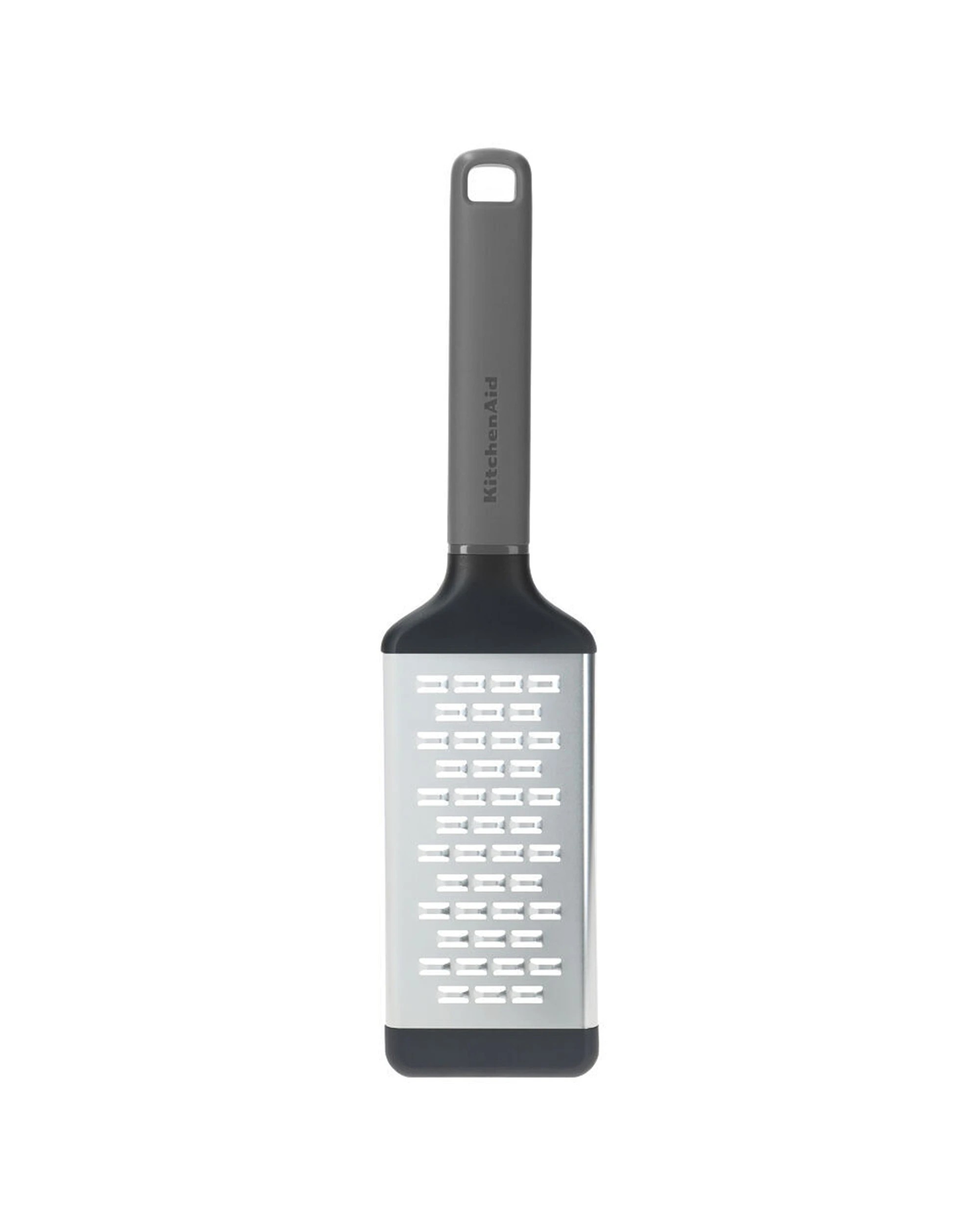 3 KitchenAid Classic Medium Etched Handheld Grater 2PK Ergonomic Non-Slip - Charcoal, 3 of 4