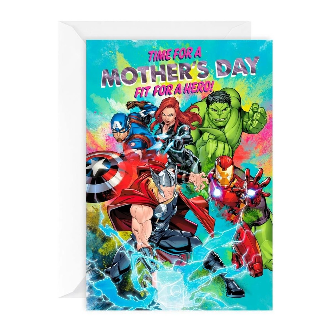 1 Hallmark Marvel Avengers Mother's Day Card - Fit For A Hero, 1 of 3