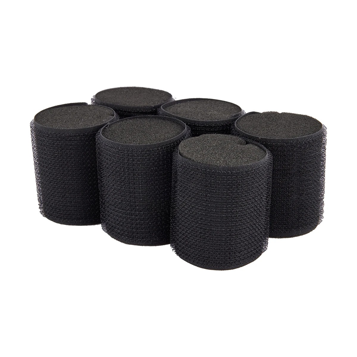 3 OXX Haircare 6 Piece Sleep In Rollers - Black, 3 of 5