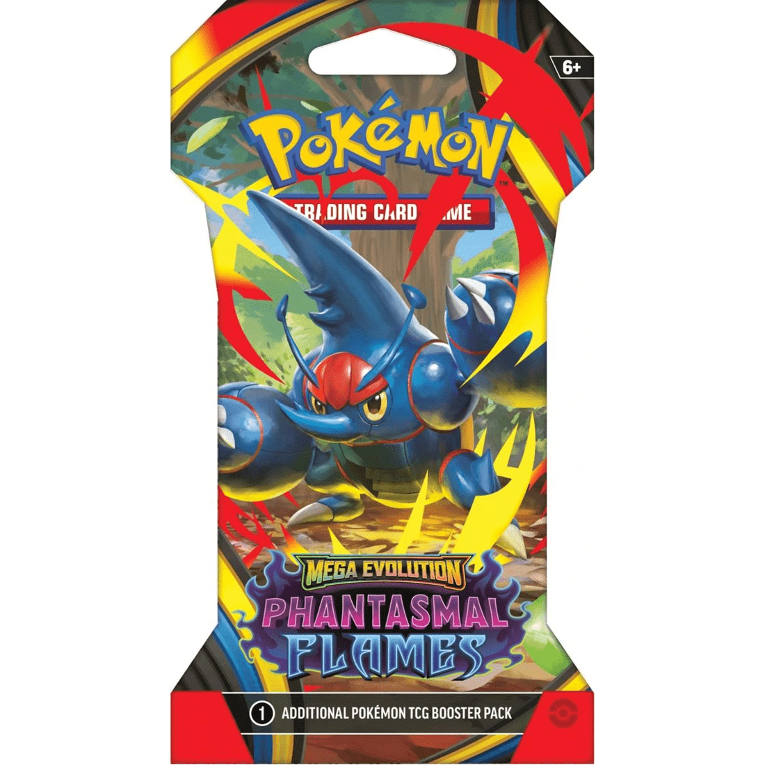 4 Pokemon Trading Card Game: Mega Evolution - Phantasmal Flames Blisters - Assorted, 4 of 6