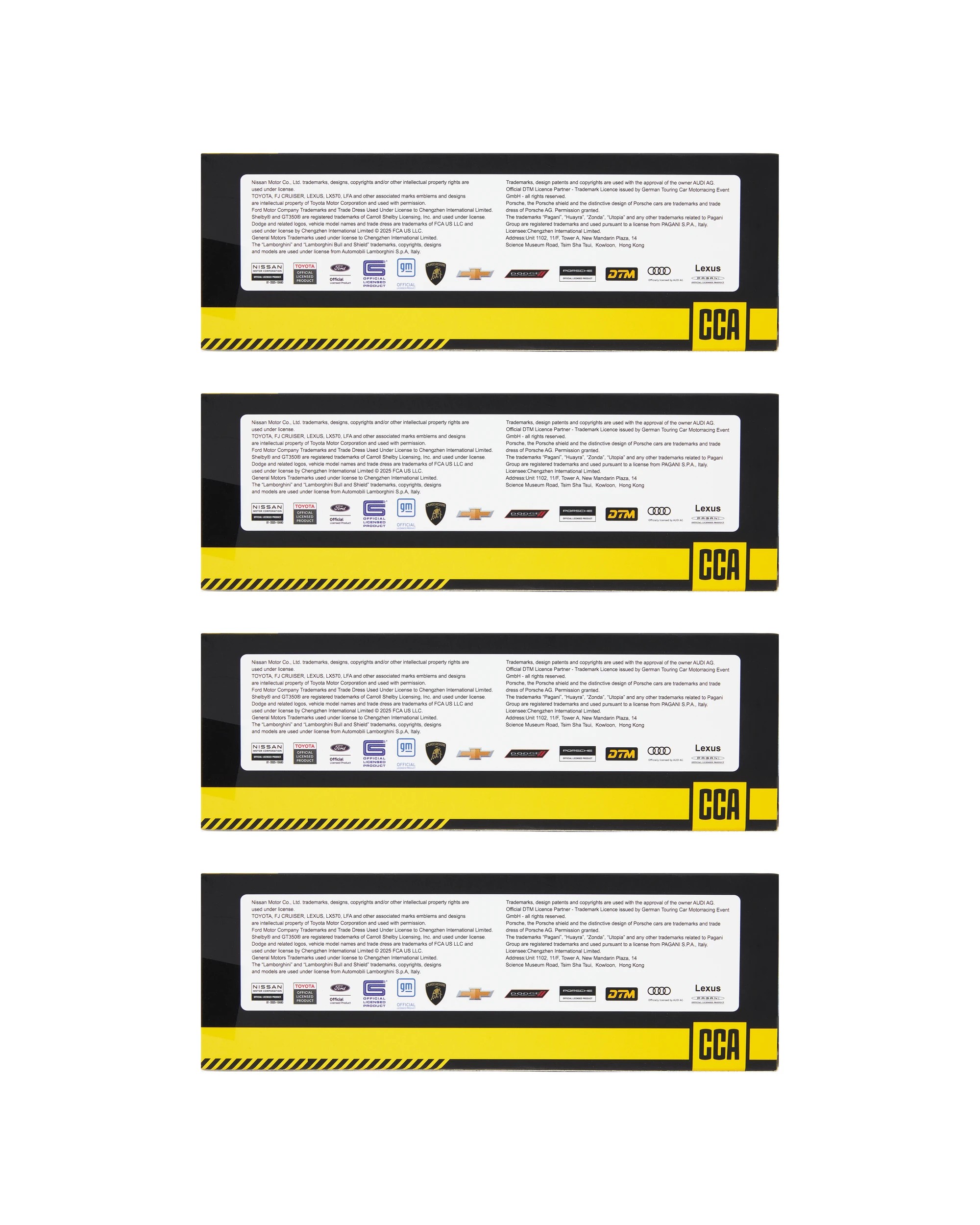 6 Official License CCA Cars - Assorted, 6 of 6