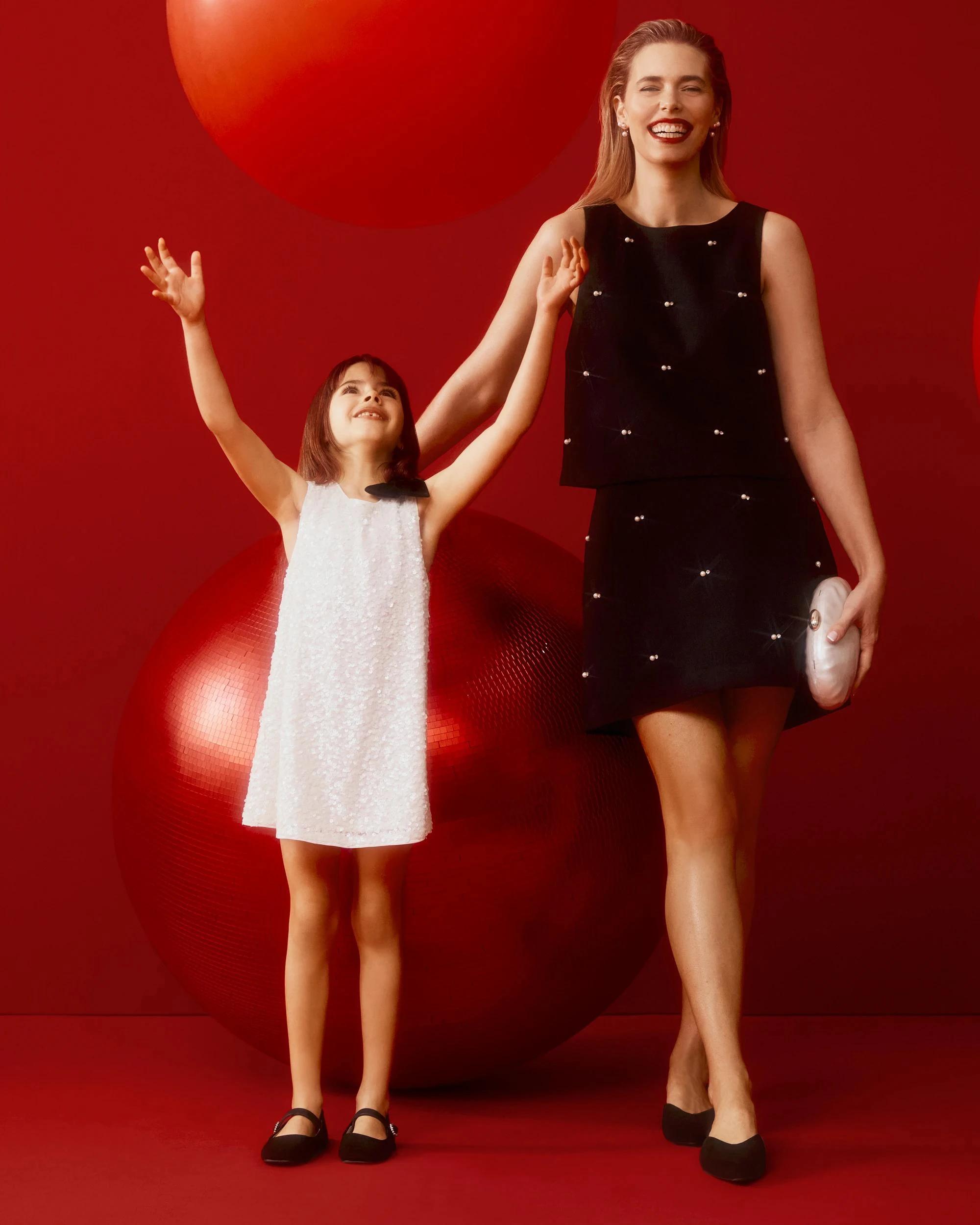 8 Target Kids Sequin Velour Bow Occasion Dress CREAM, 8 of 10