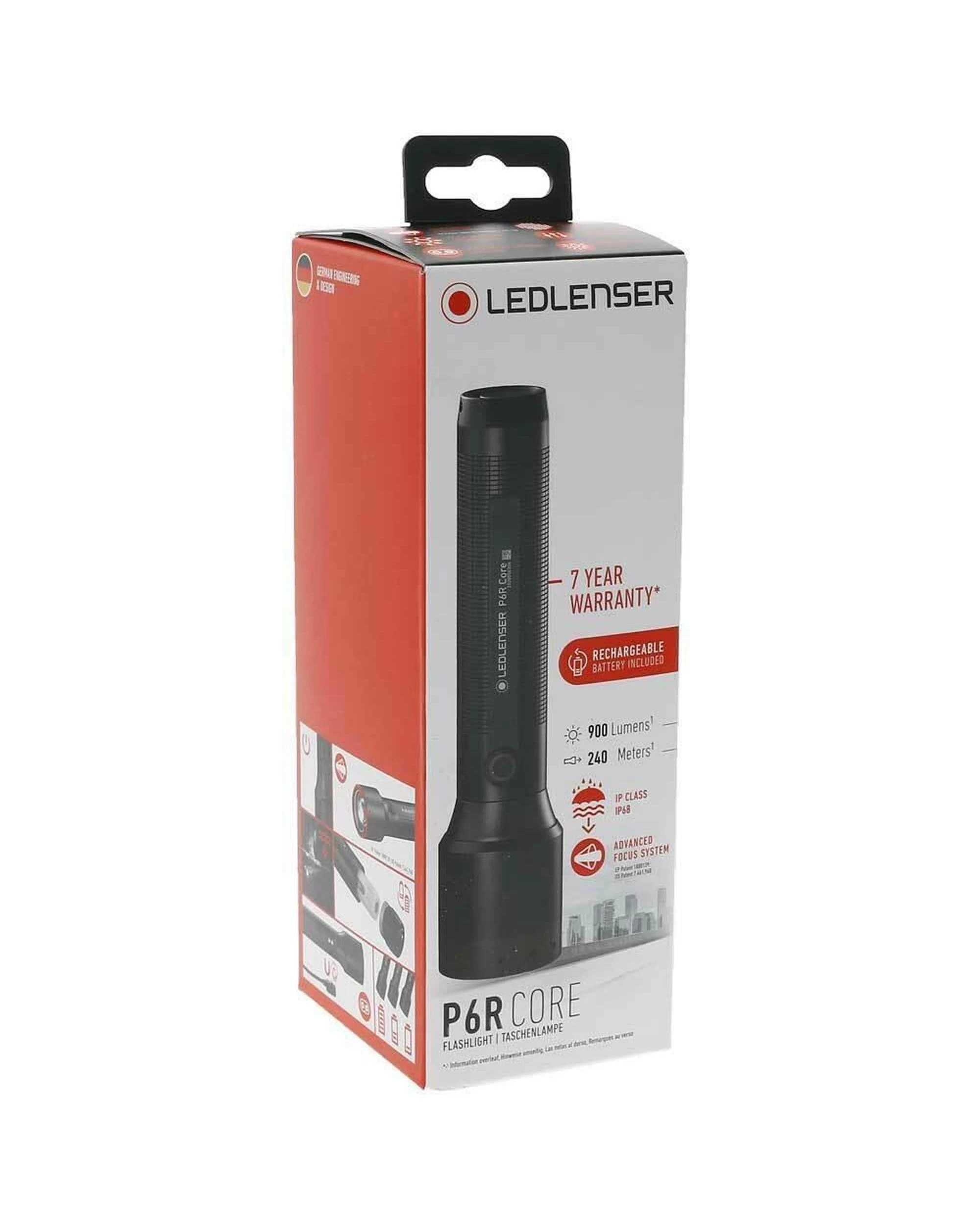 4 Led Lenser P6R Core Rechargeable Focusable Torch Flashlight  900 Lumen, 4 of 4