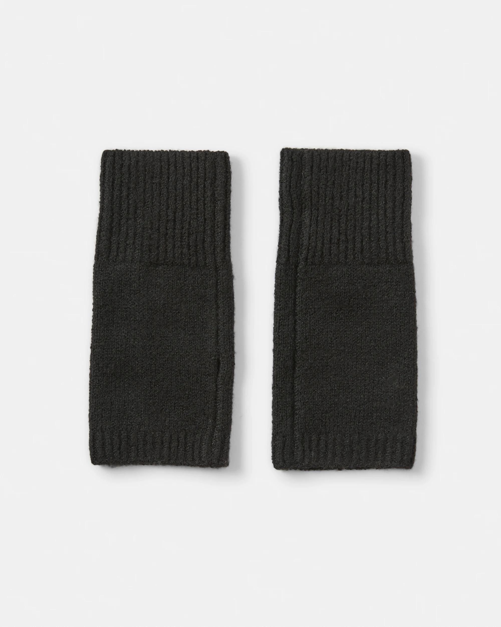 2 Fine Knit Gloves Black, 2 of 3