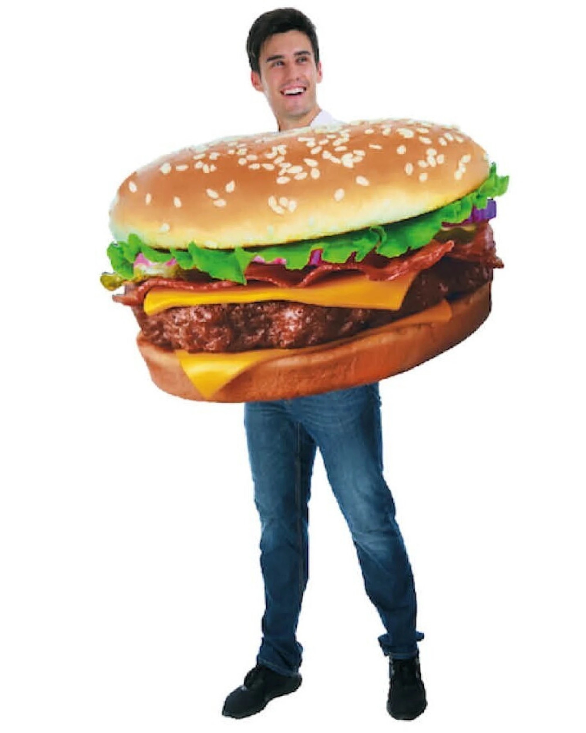1 BR Costumes Adult Hamburger Costume for Halloween Party, 1 of 1