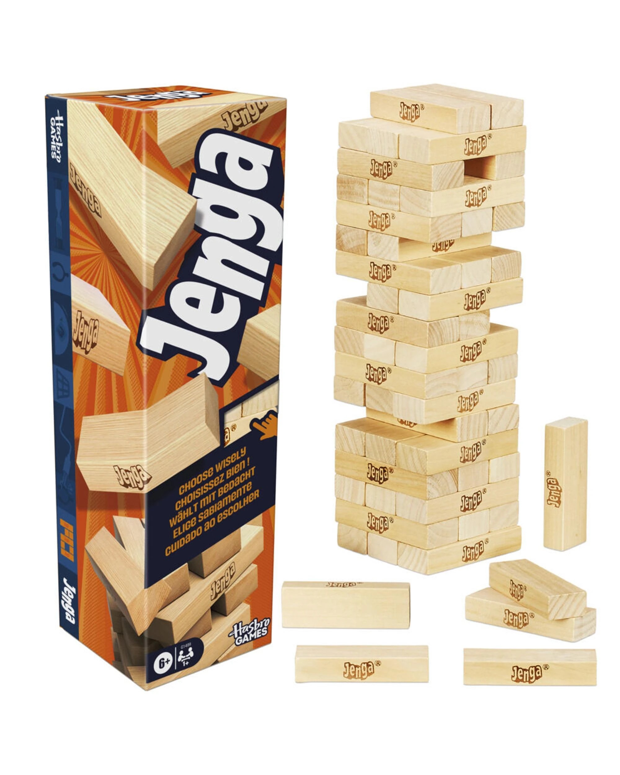1 Jenga Classic Board Game with Digital Dice, 1 of 7
