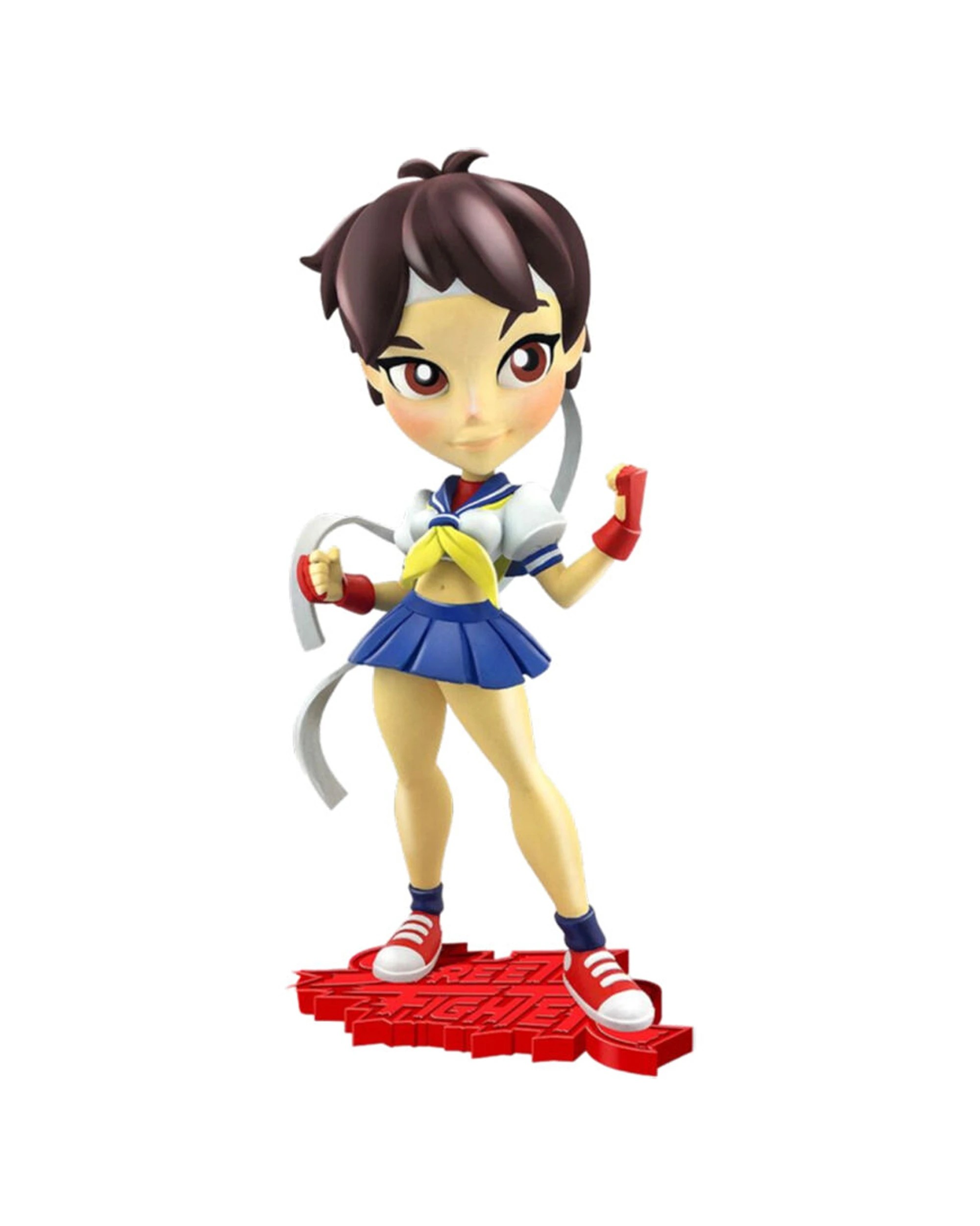 3 STREET FIGHTER Sakura 7in KnockOuts Vinyl Statue 7in Collectible Display - Multi, 3 of 3