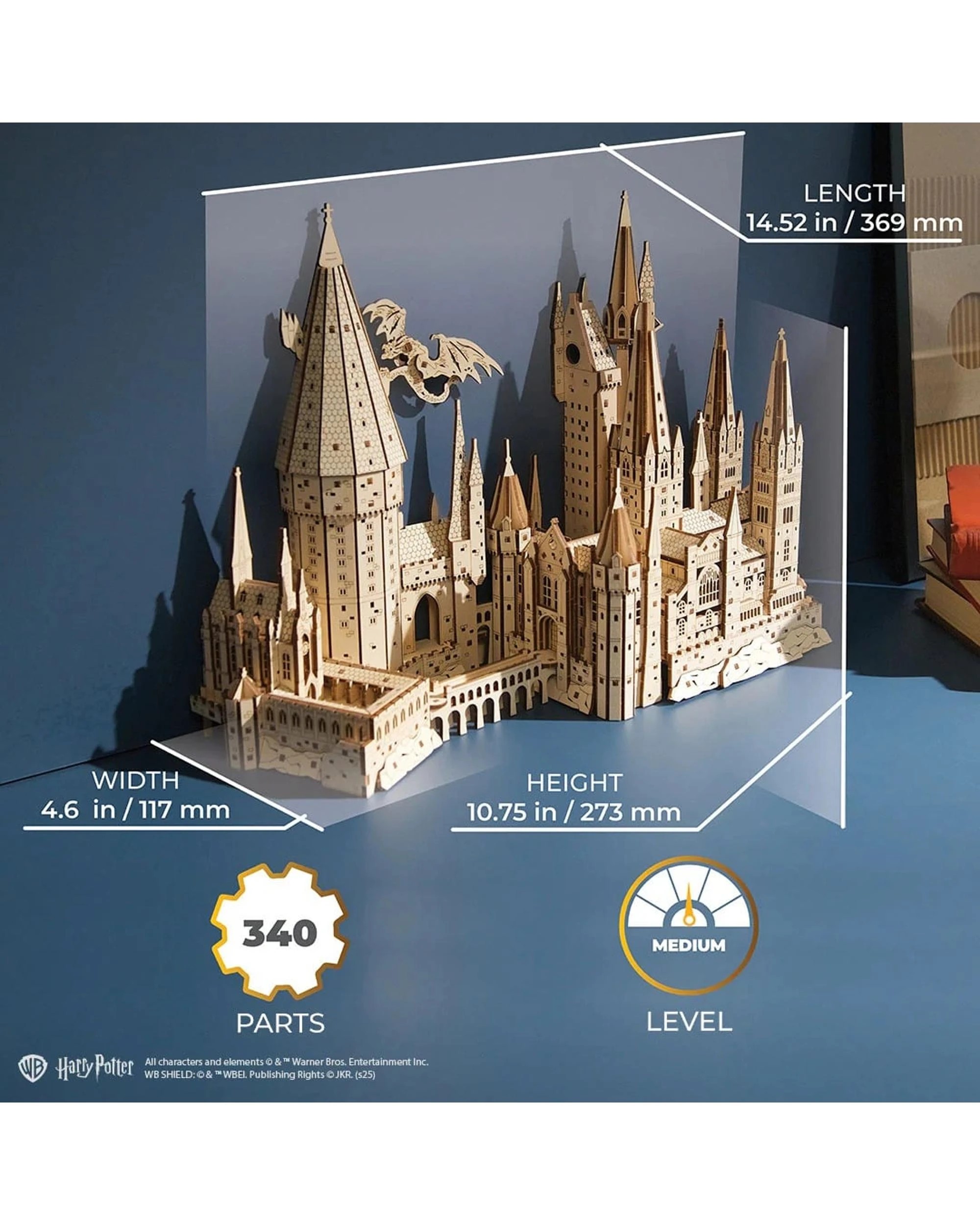 6 UGears Harry Potter Hogwarts Castle Model Kit, 6 of 10
