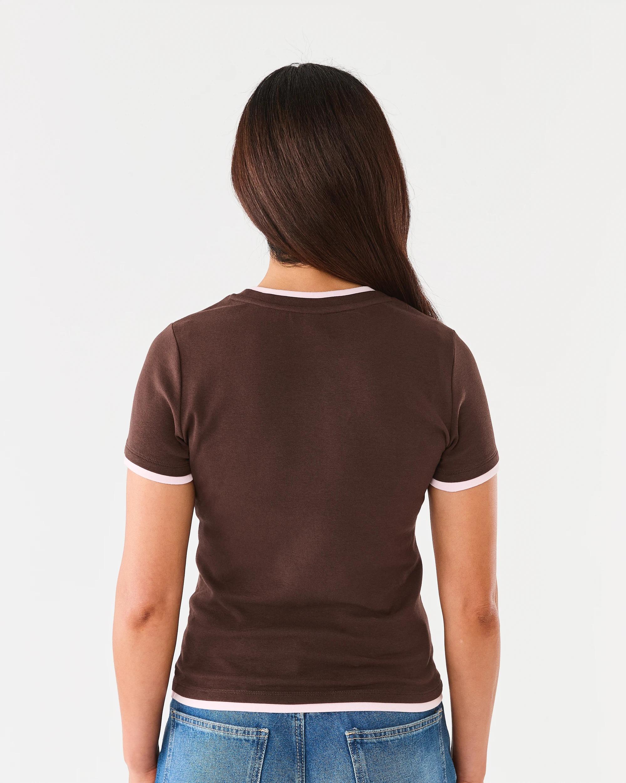 3 Short Sleeve Double Layer T-shirt Melt Brown, 3 of 6