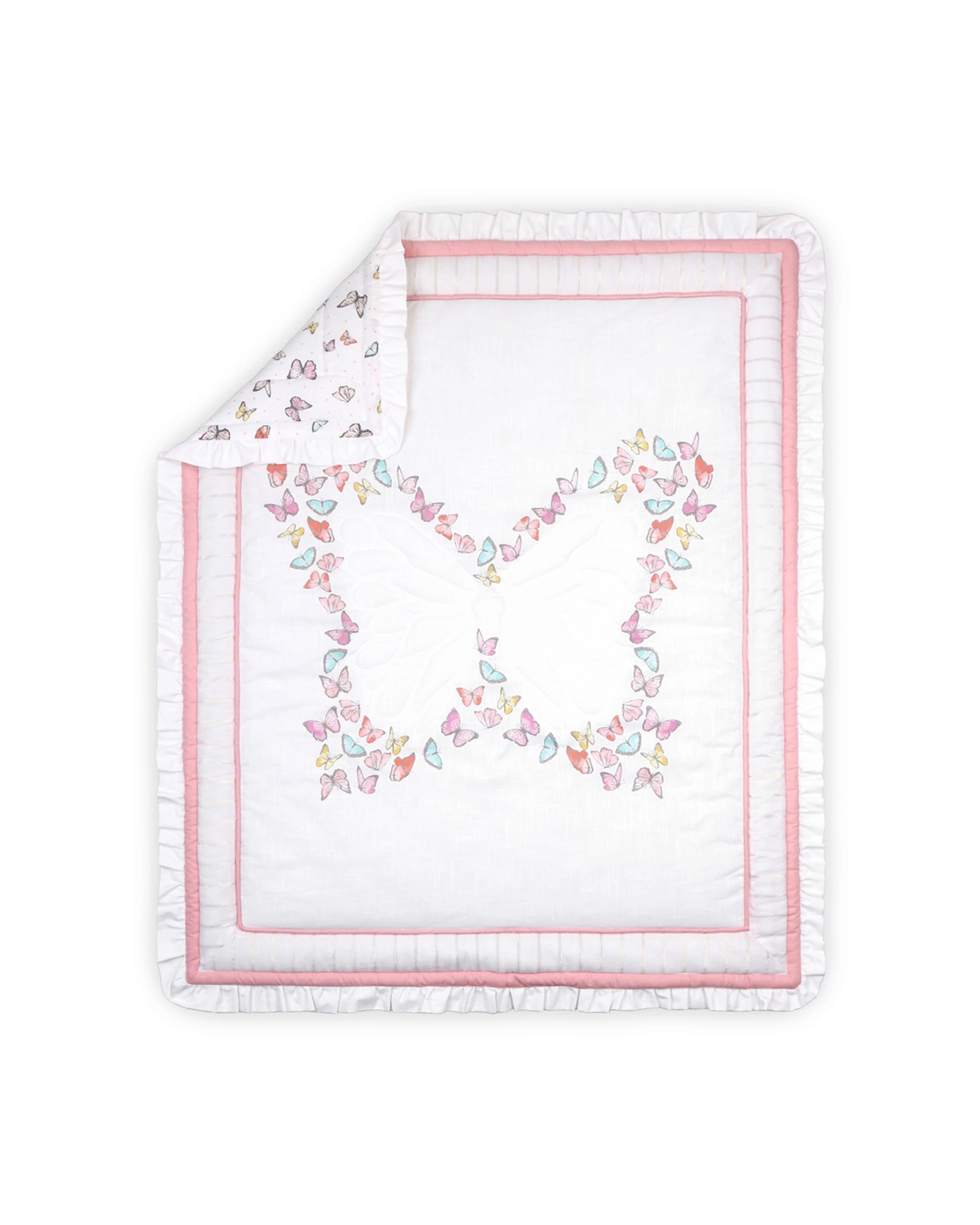 1 5pc The Peanutshell Whisper Butterfly Bedset Baby Nursery Decor
 - Multi, 1 of 4