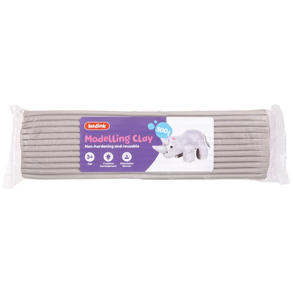 1 Kadink Modelling Clay 500g Grey, 1 of 2