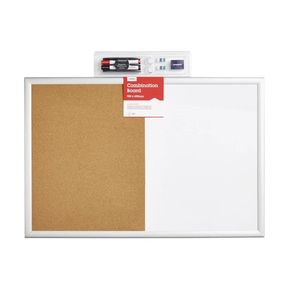 3 J.Burrows Aluminium Frame Combination Board 900 x 600mm, 3 of 3