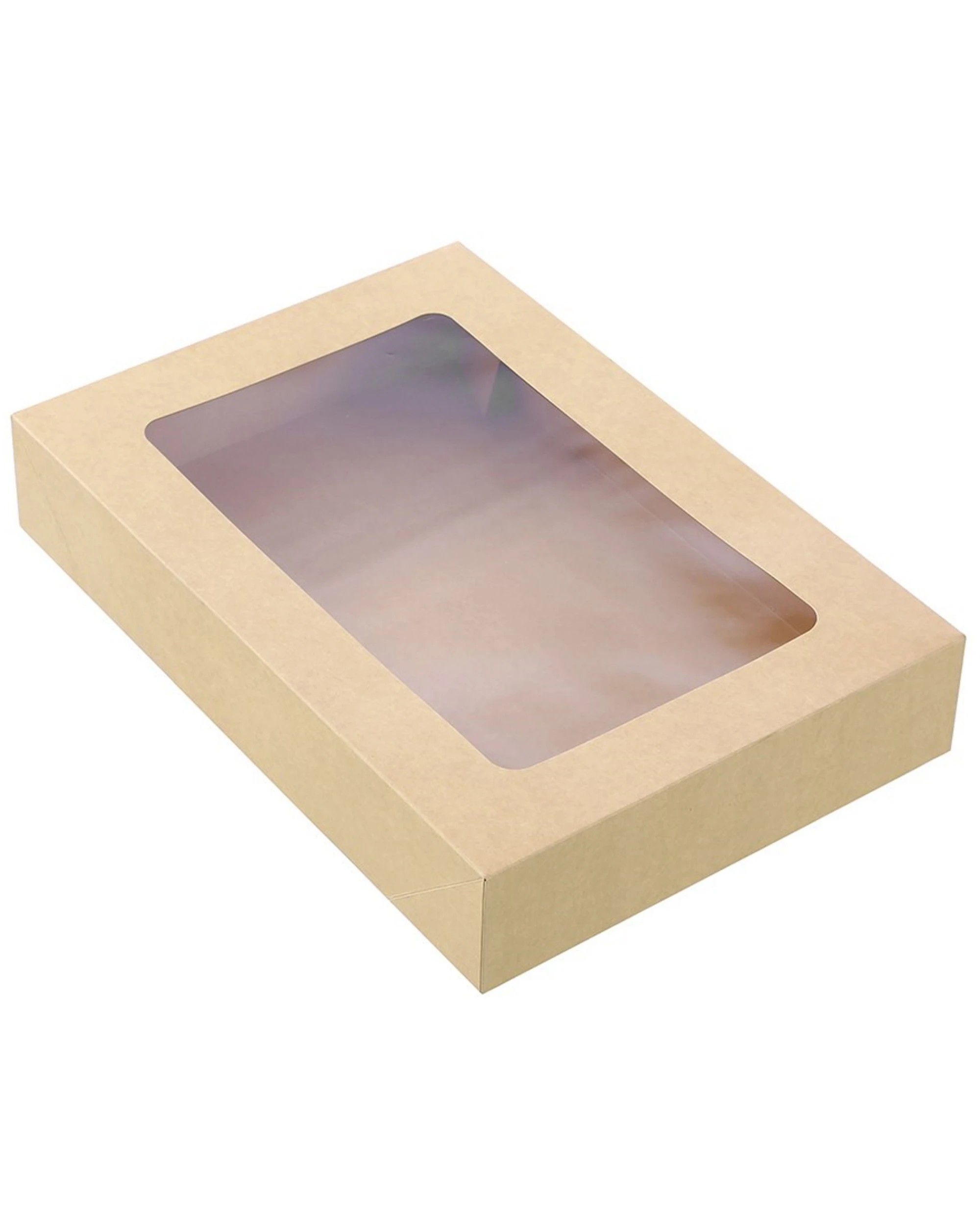 2 Lemon & Lime Lemon & Lime Eco Kraft Grazing Boxes with Lids 45cm x 31cm x 8cm Pack of 2, 2 of 4