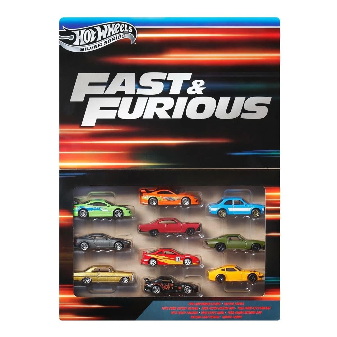 1 10 Pack Hot Wheels Silver Series Fast & Furious Cars, 1 of 6