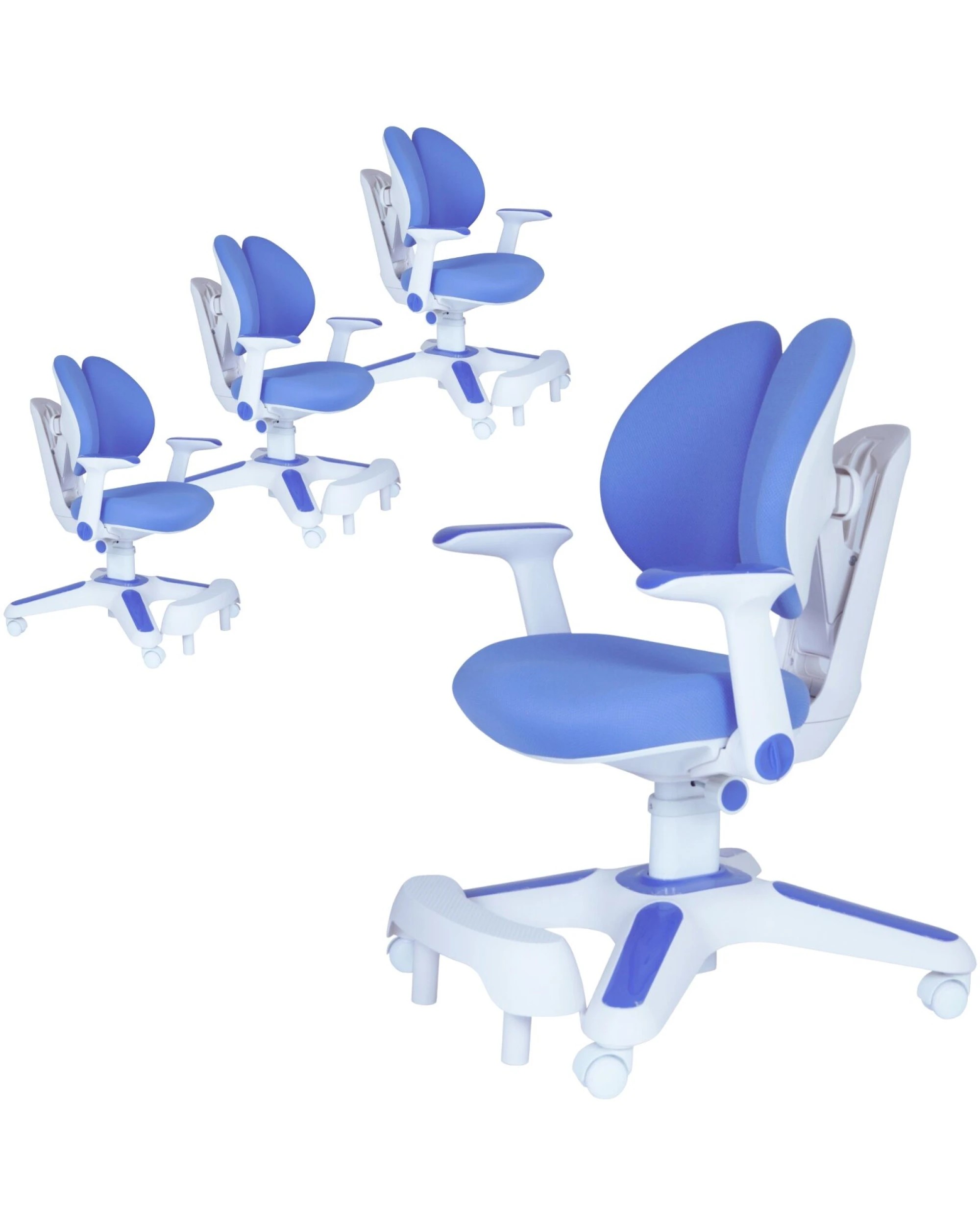 1 BR Home Ergonomic Kids Study Chair Set of 4 Height Adjustable, 1 of 10