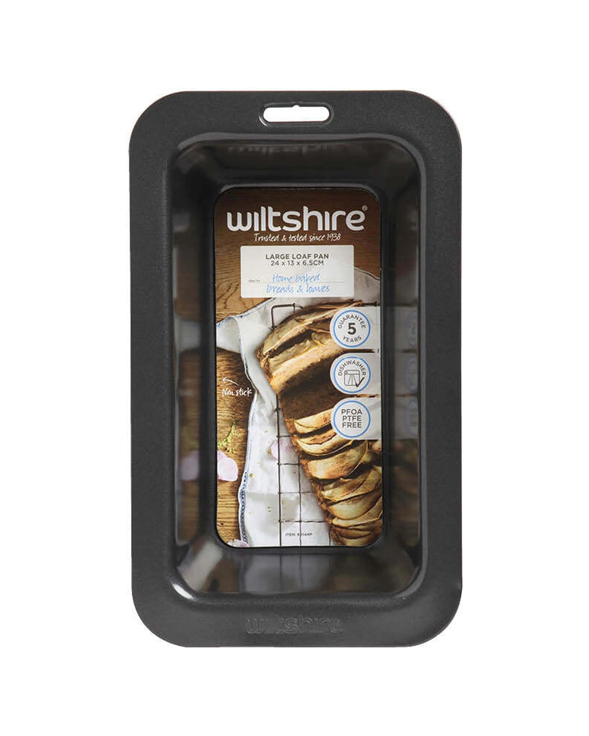 3 Wiltshire 3PK Easybake Rectangular Loaf Cake Pan Oven Safe Baking Tin 24cm - Black, 3 of 3