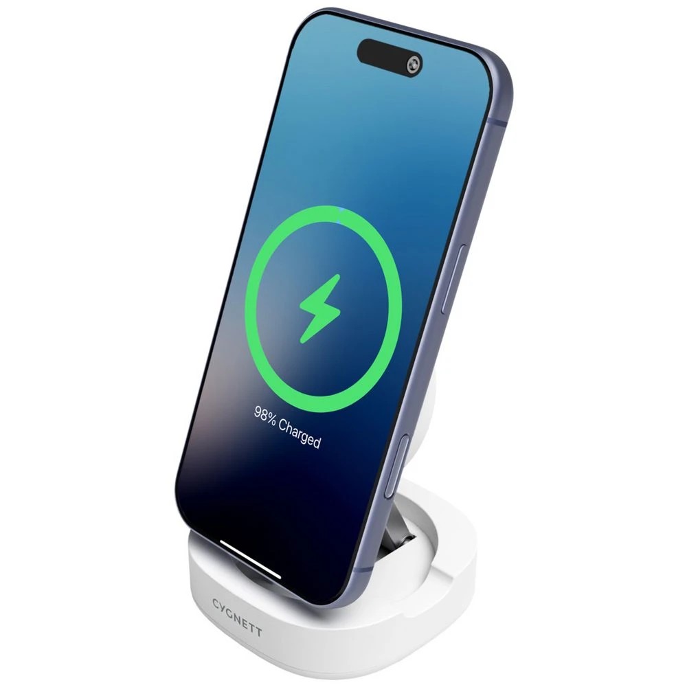 4 Cygnett Qi2 Wireless ChargeBase 15W White, 4 of 7