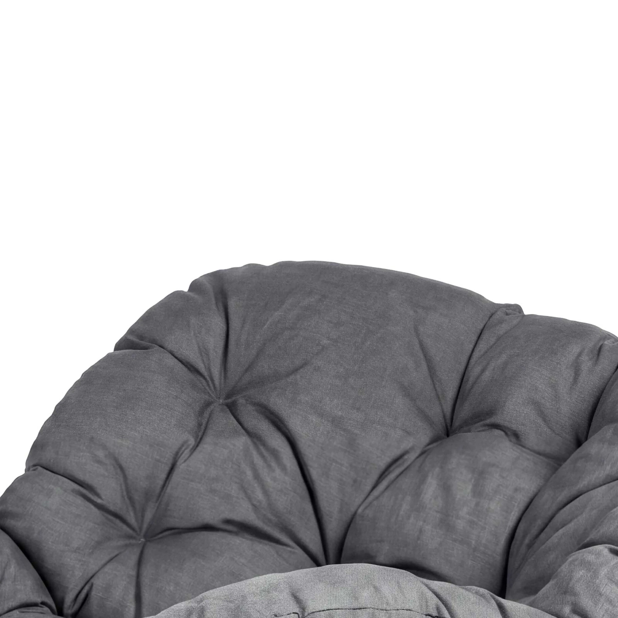 5 Levede Rocking Chair with Thick Cushion PE Rattan Silent Strip Indoor Patio Grey, 5 of 8