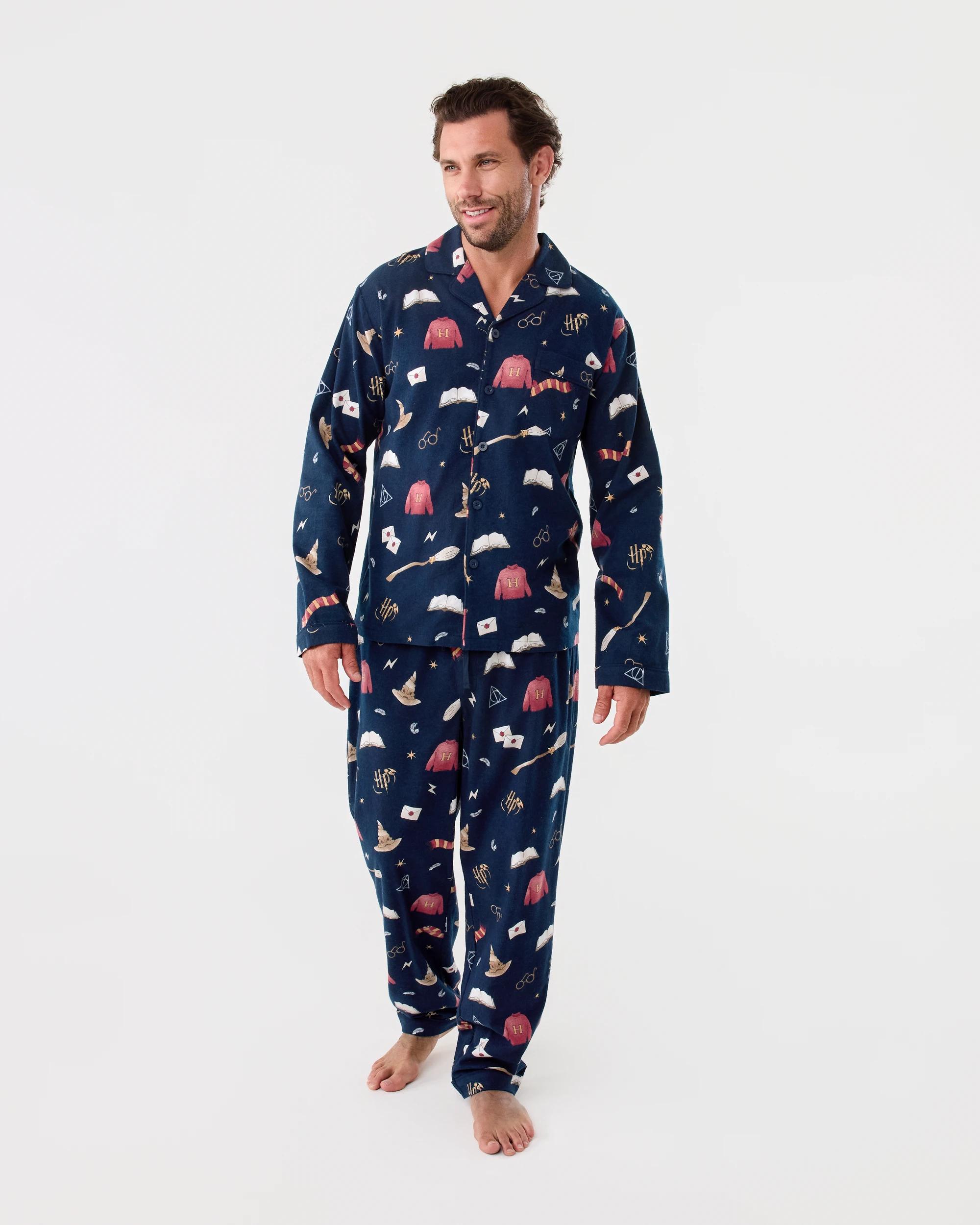 1 Harry Potter License Long Sleeve Pyjama Set Nvy Hp, 1 of 7