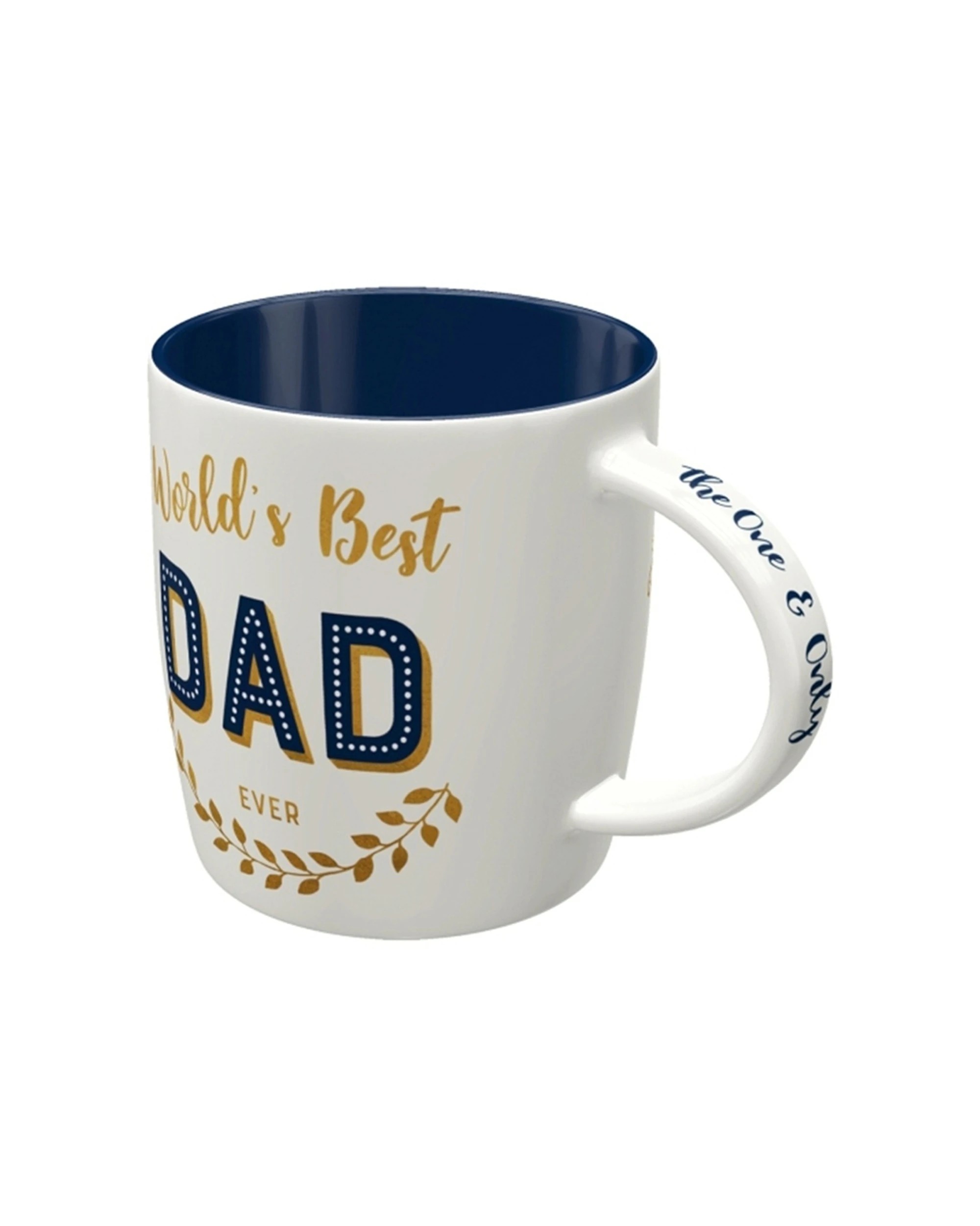 3 Nostalgic-Art 4PK Ceramic Mug 330ml Retro Design - Number 1 Dad - White, 3 of 5