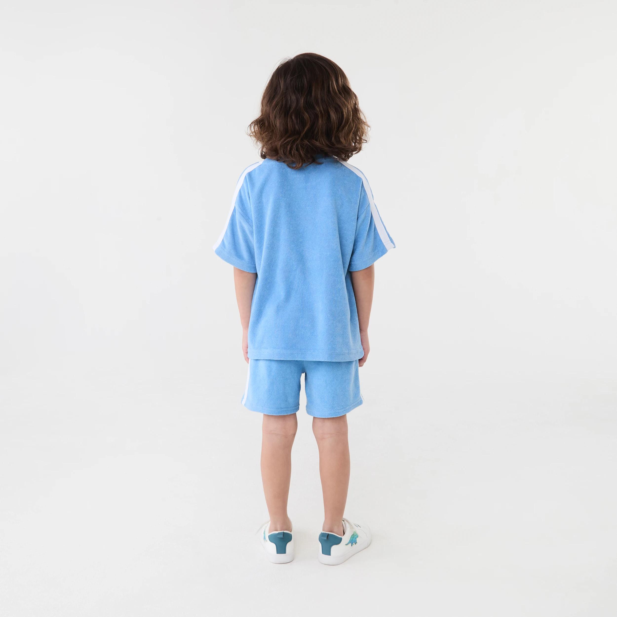 7 Terry Towelling T-shirt Silblue, 7 of 7
