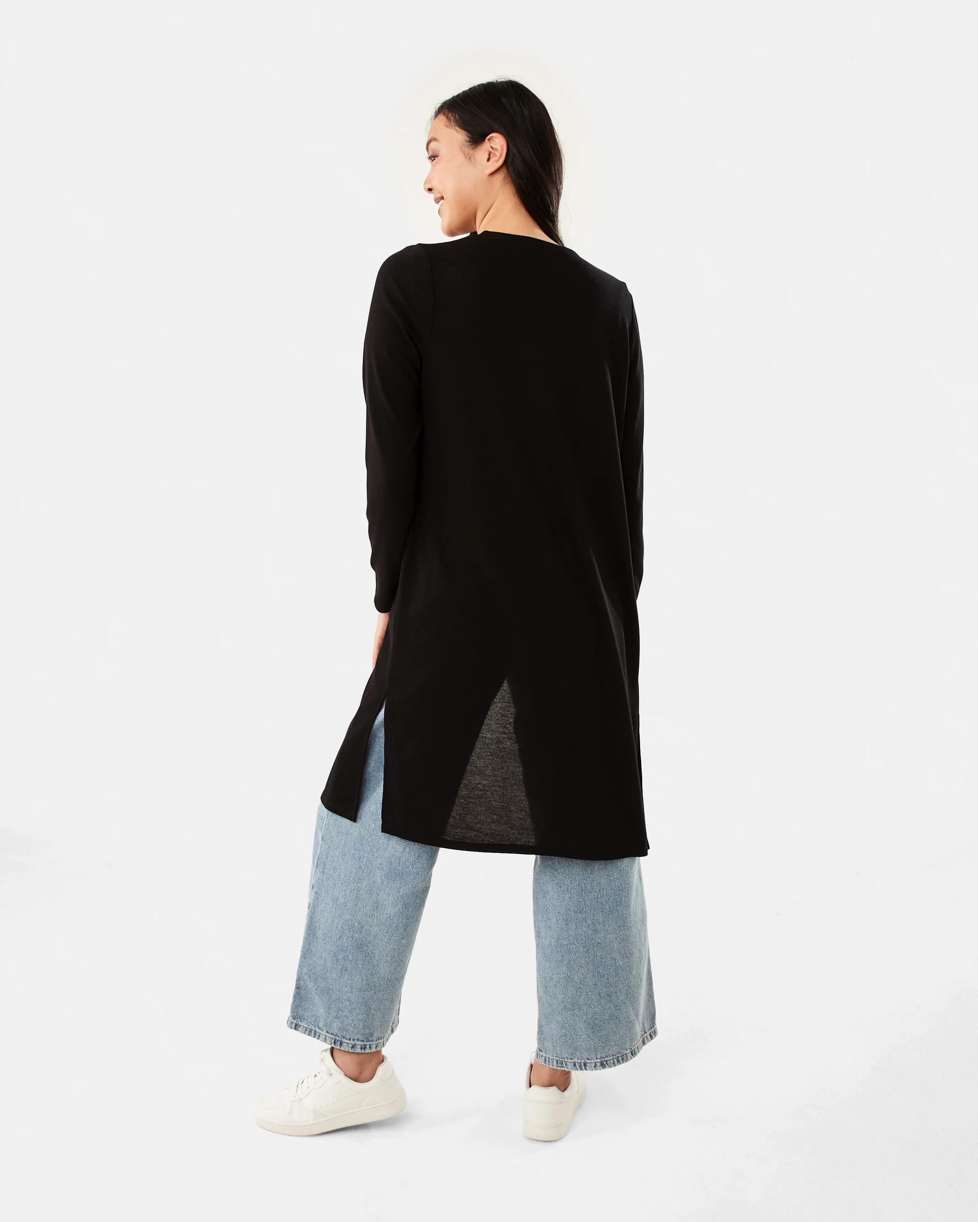 3 Edge to Edge Cardigan Black, 3 of 6