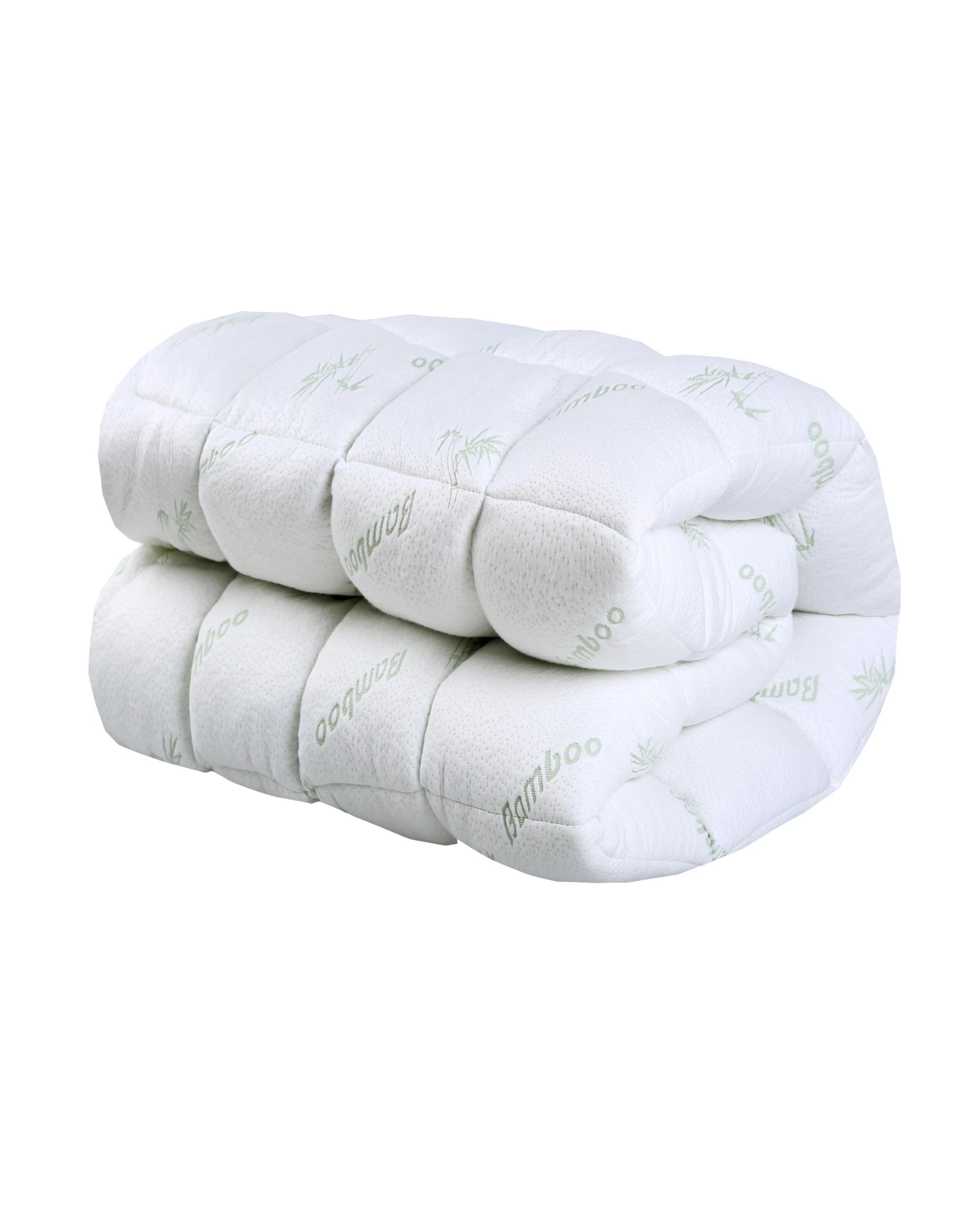 2 Dreamaker 1000GSM Bamboo Covered Ball Fibre Mattress Topper - Queen Bed - White, 2 of 6