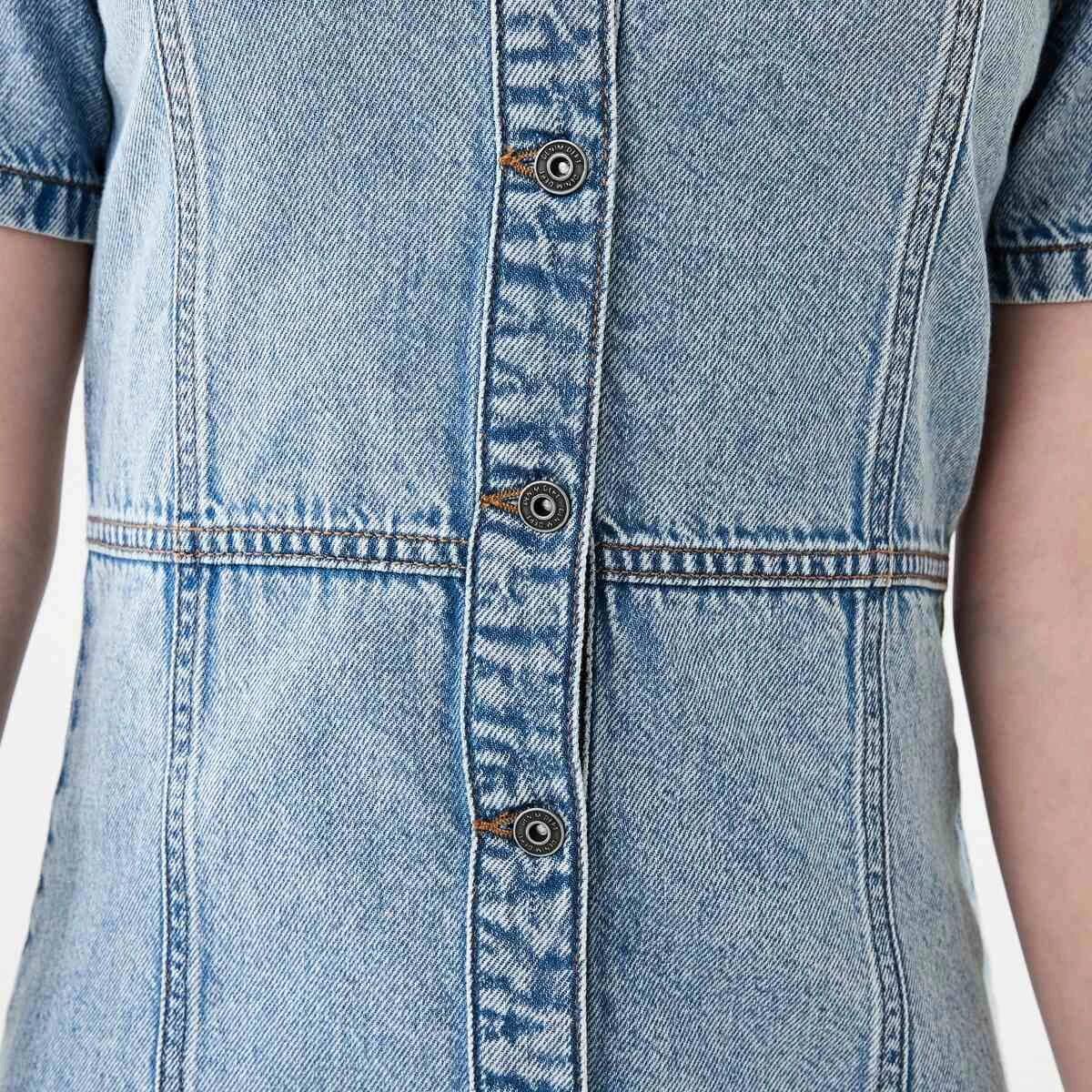 5 Denim Dress LIGHT WASH, 5 of 7