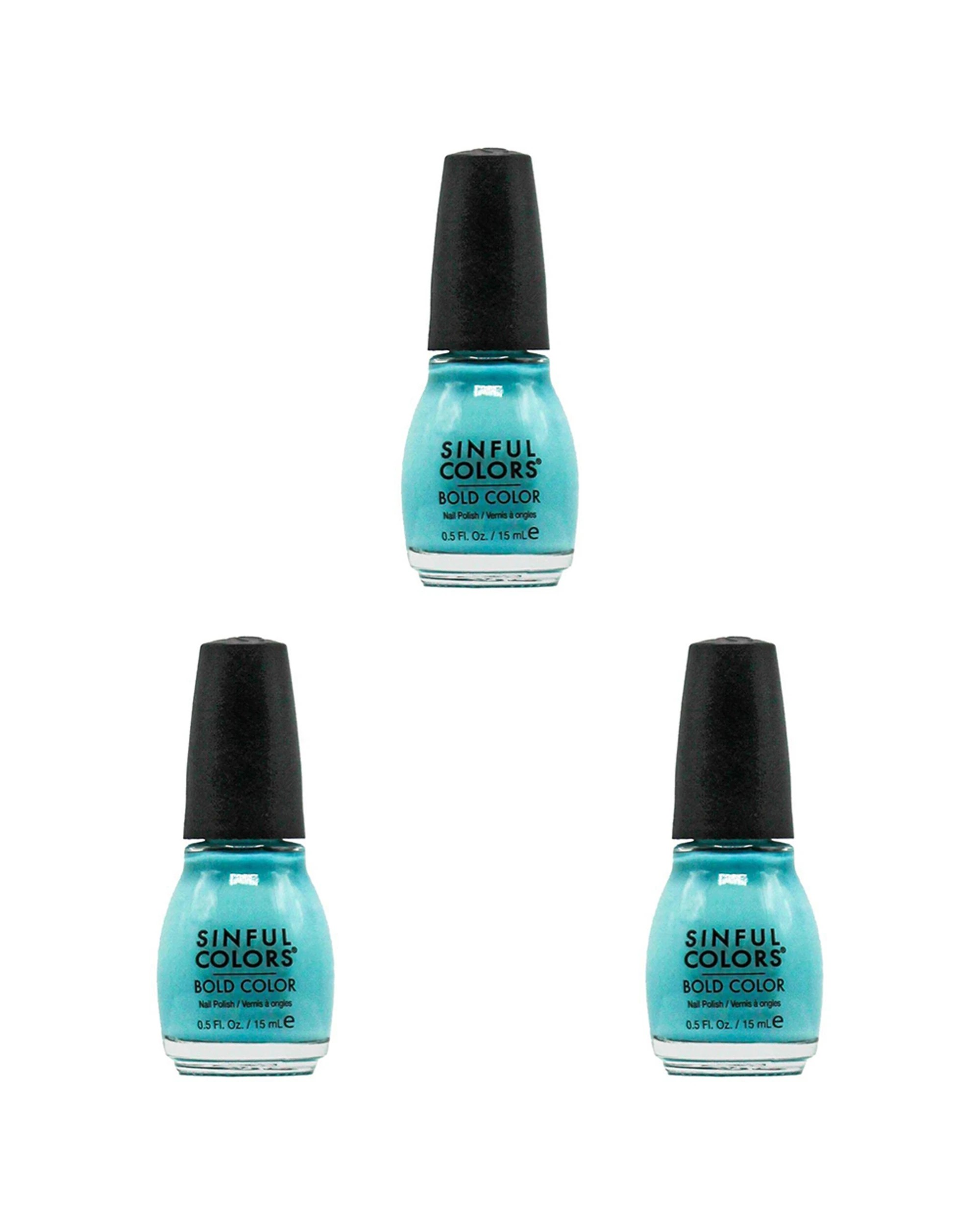 1 Sinful Colours Bold Color Nail Polish Wonder 1599 15ml 3PK - Blue, 1 of 3