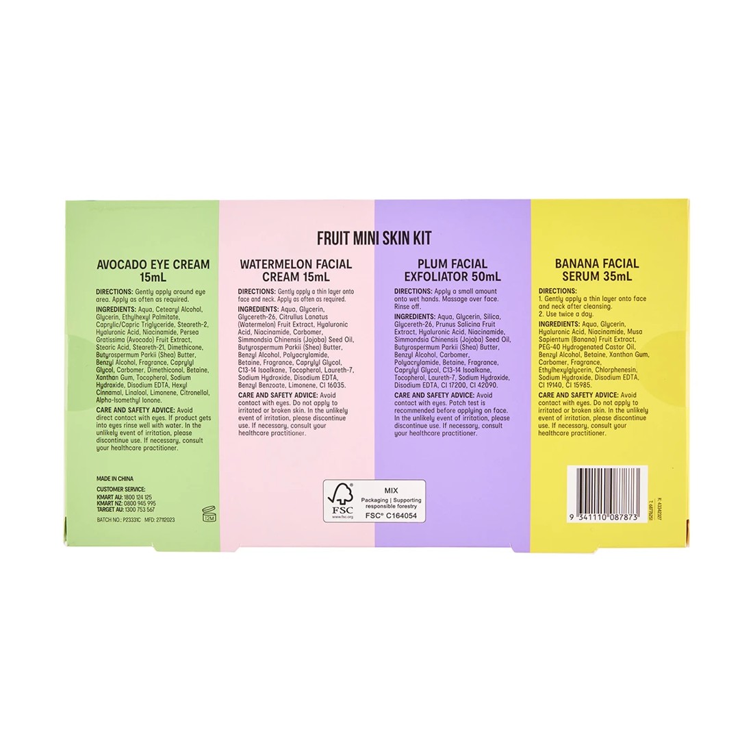 9 OXX Skincare Fruit Mini Skin Kit - Niacinamide and Hyaluronic Acid, 9 of 9