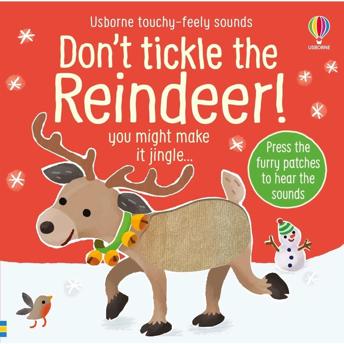1 Usborne Touchy-Feely Sounds: Don't Tickle the Reindeer! - Book, 1 of 1